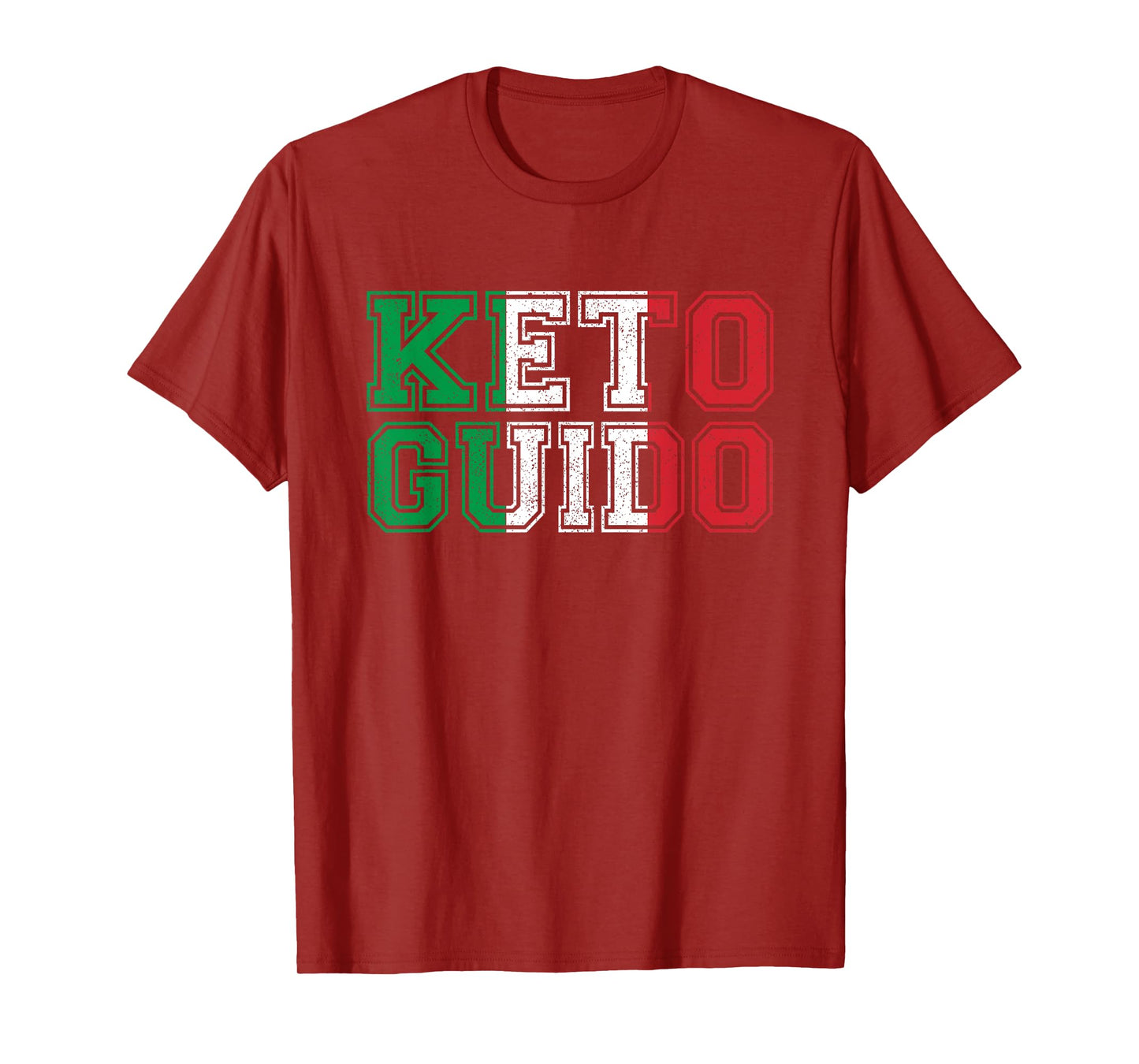 Keto Guido Italian Ketogenic Diet Italy Flag Gift For Guidos T-Shirt