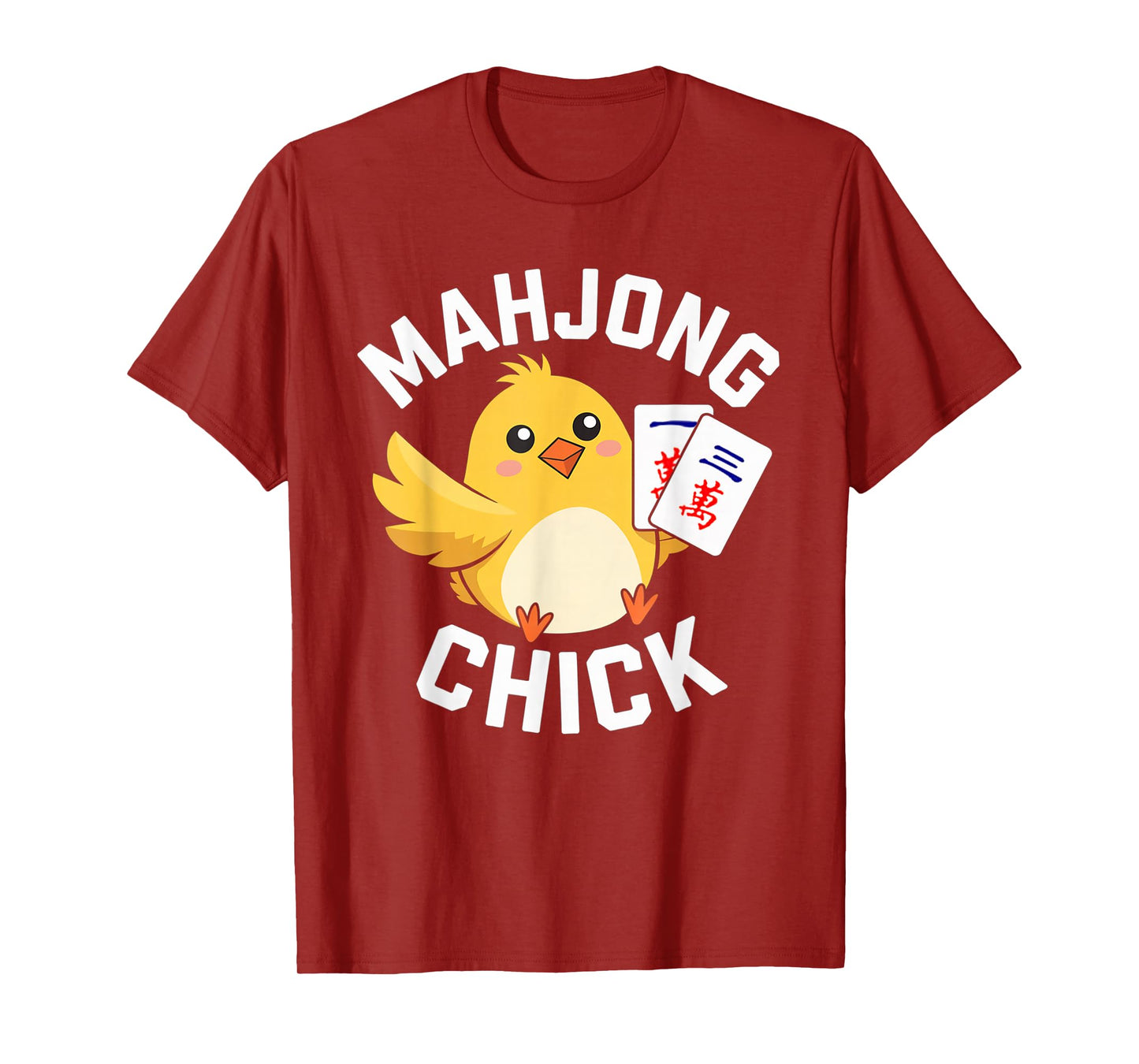 Mahjong Chick Chinese Board Game Player T-Shirt