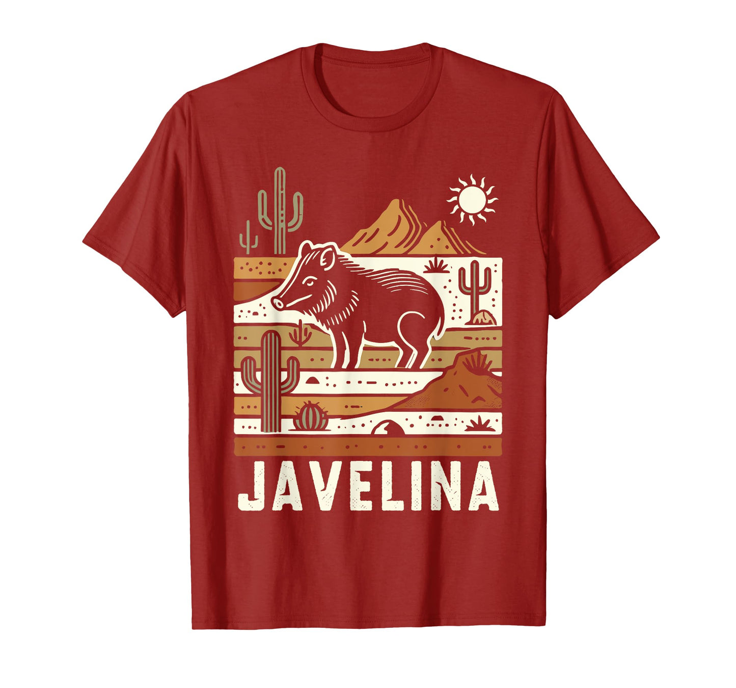 Javelina in Desert Landscape, Javelina T-Shirt