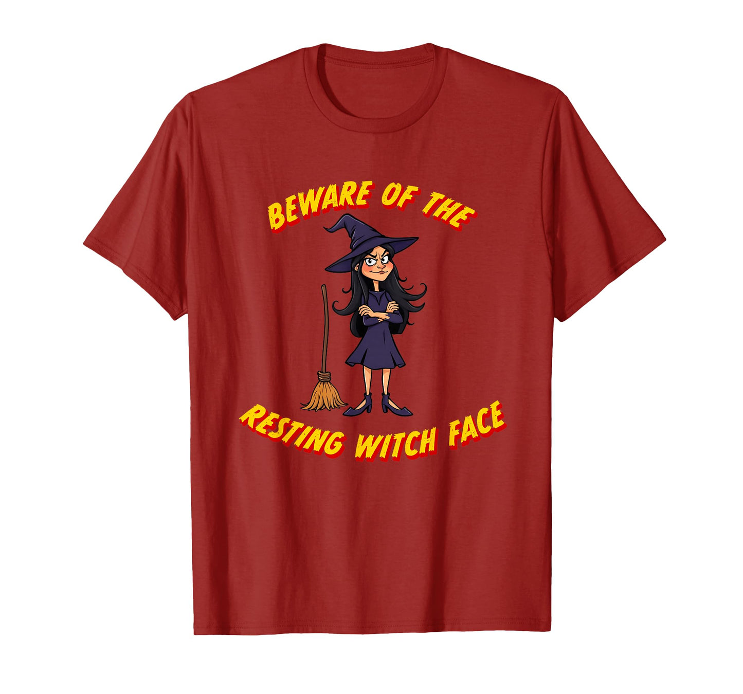 Beware of The Resting Witch Face - Funny Halloween Costume T-Shirt