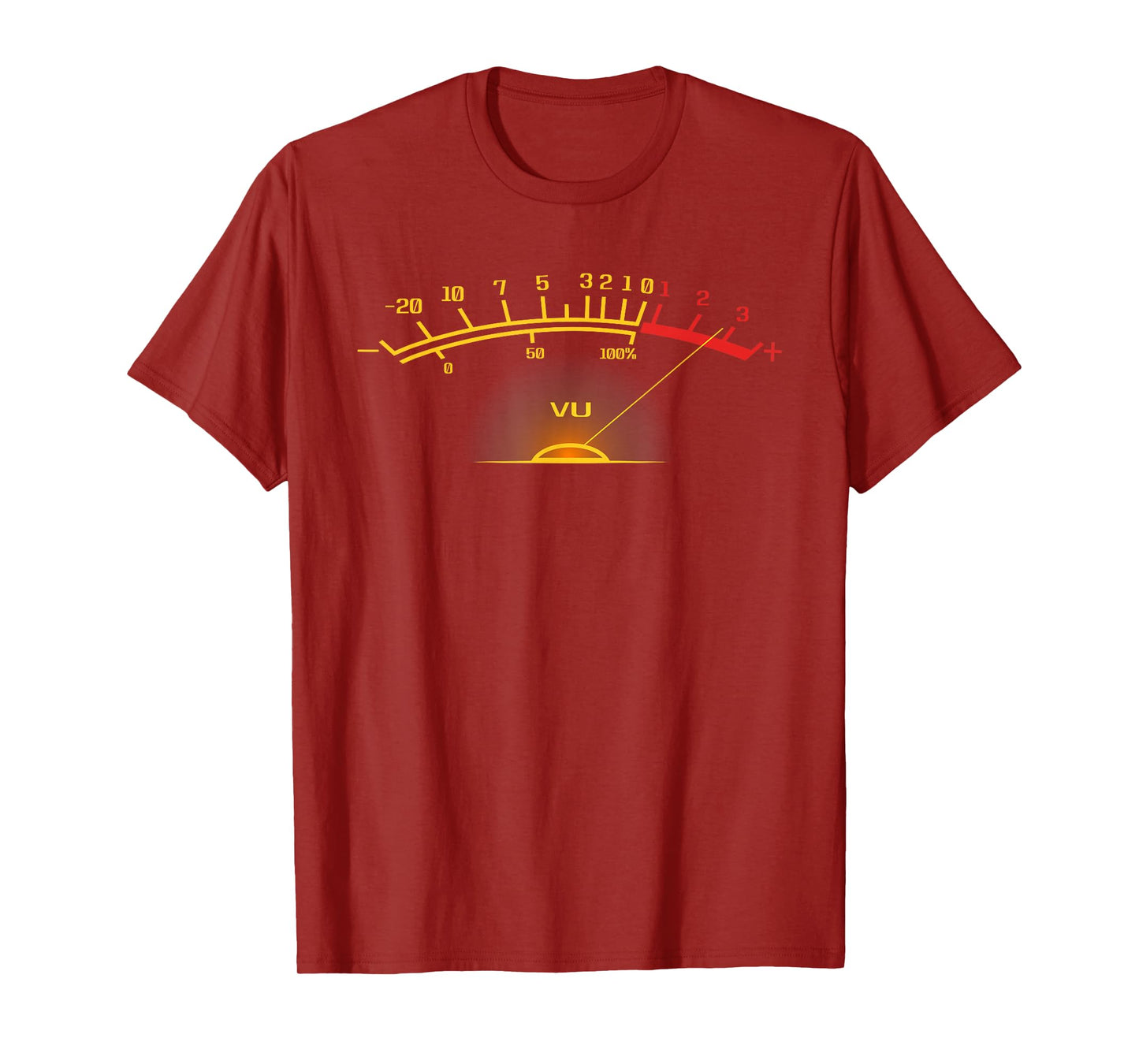Retro VU Meter Hi-Fi Funny Stereo Sound Audio Engineer T-Shirt