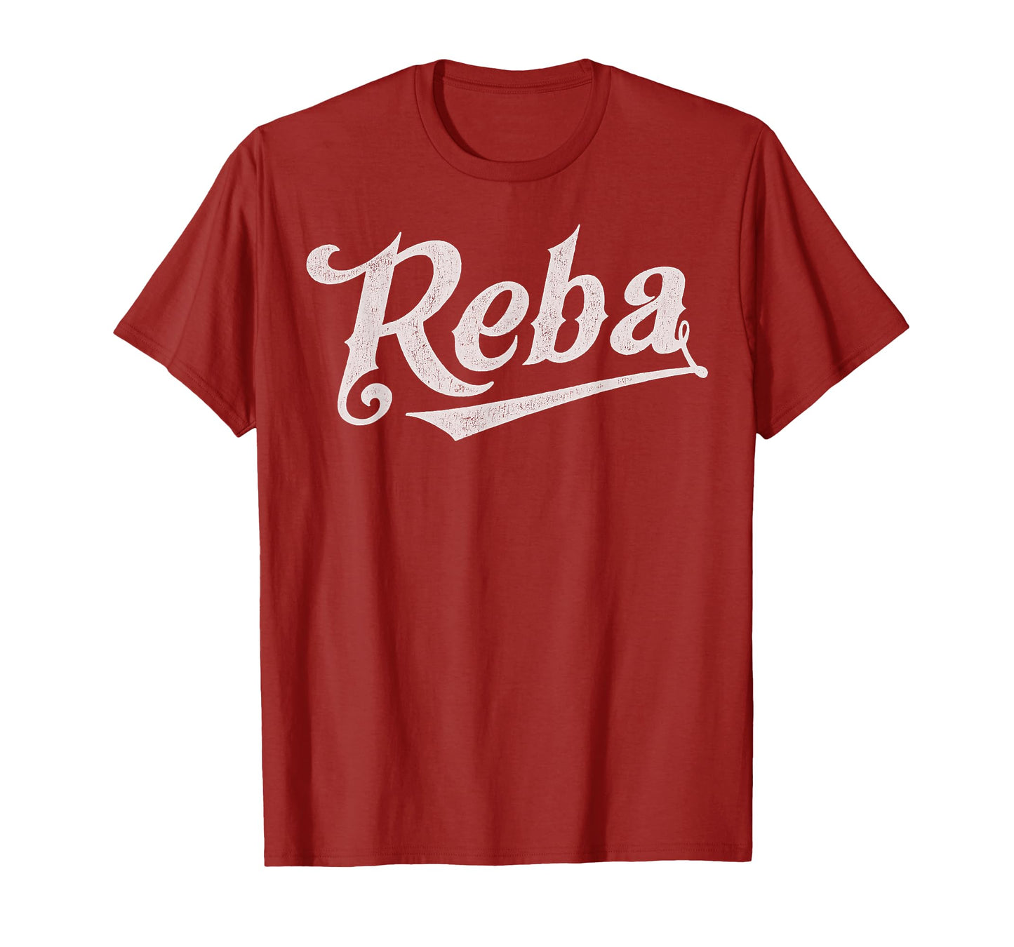 Vintage Reba Name Retro Style 70s 80s First For Men Women T-Shirt
