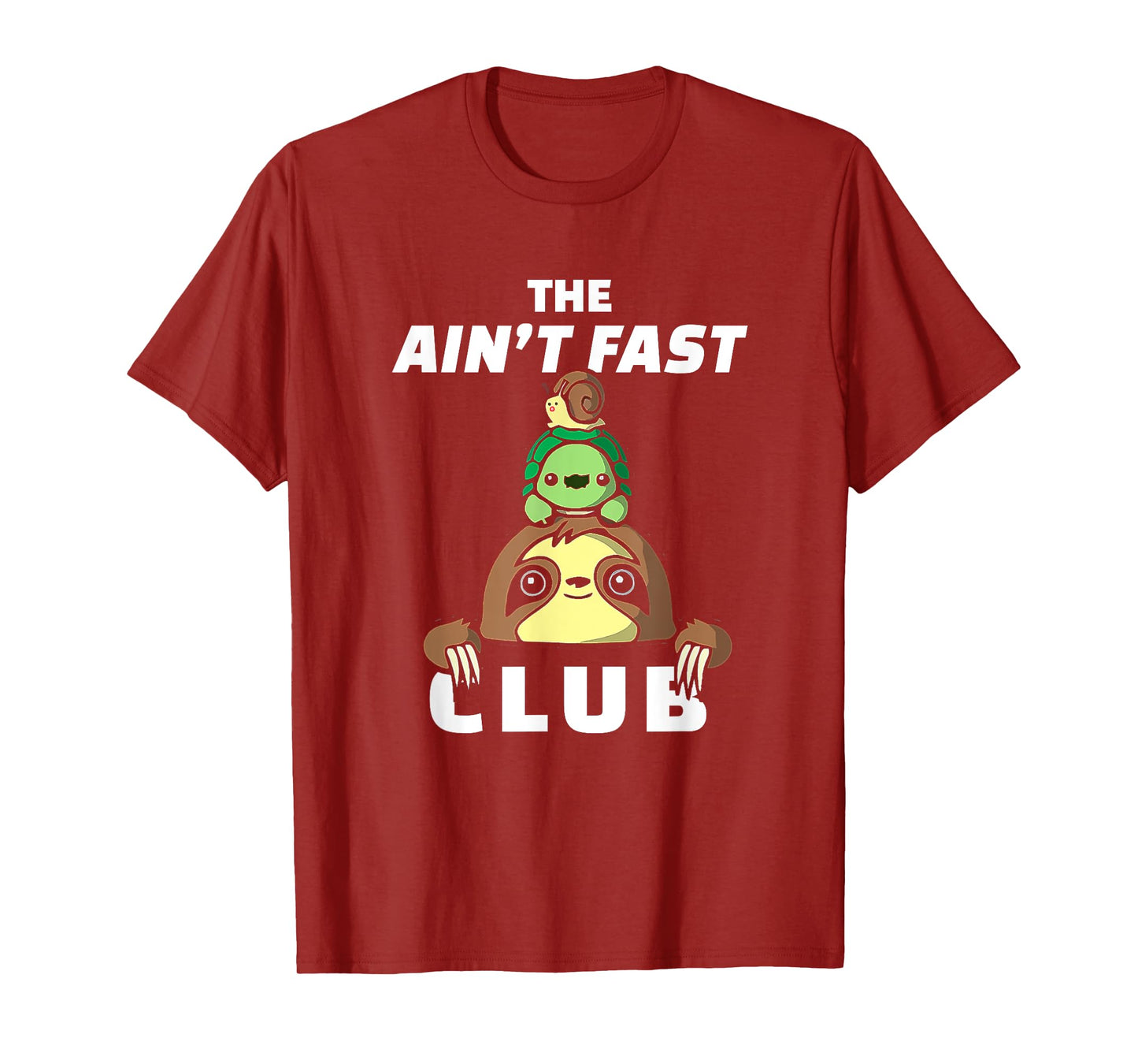 Funny Sloth Running Team The Ain't Fast Club Slow Runner T-Shirt