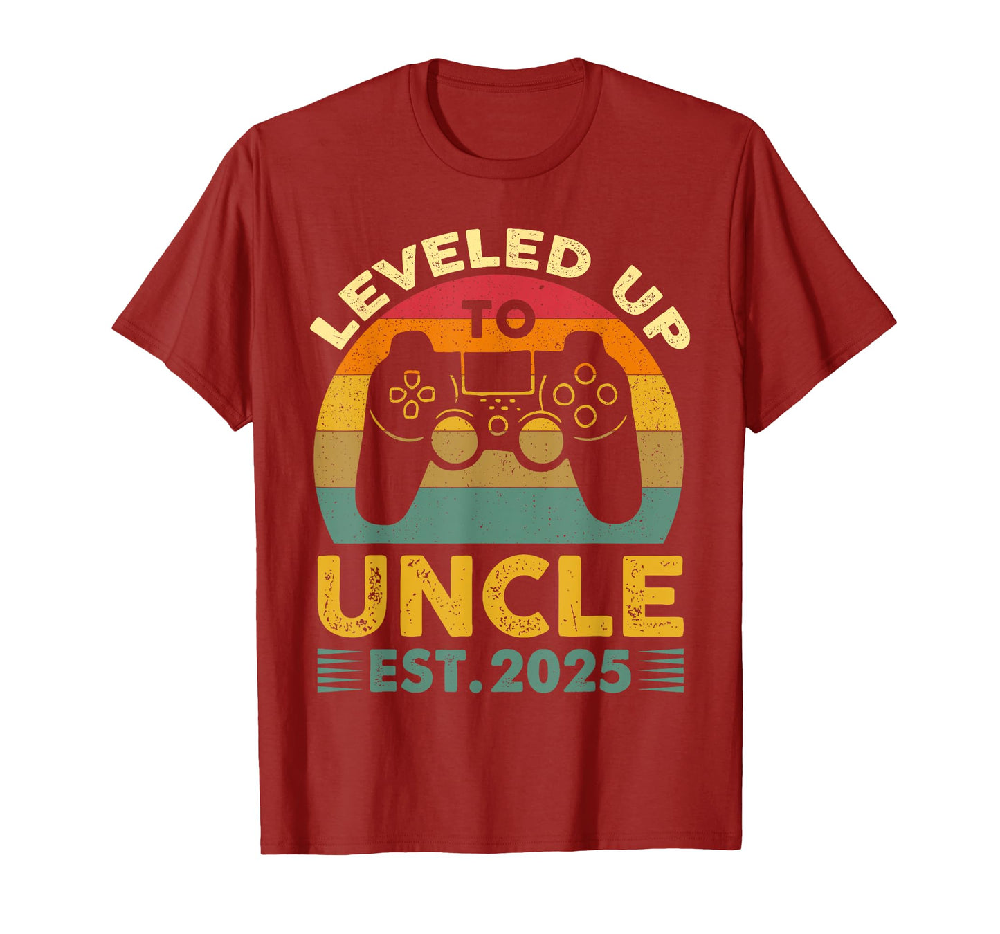 I Leveled Up to Uncle 2025 I'm Going to Be Uncle 2025 Gamer T-Shirt