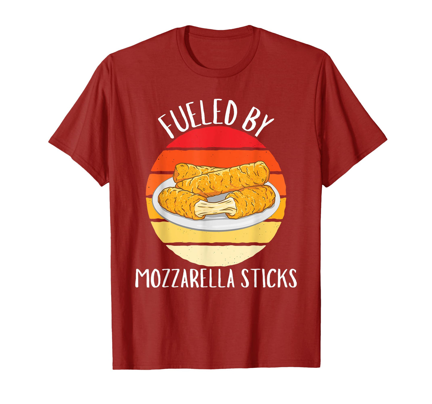 Vintage Fueled By Mozzarella Sticks Food Lover T-Shirt