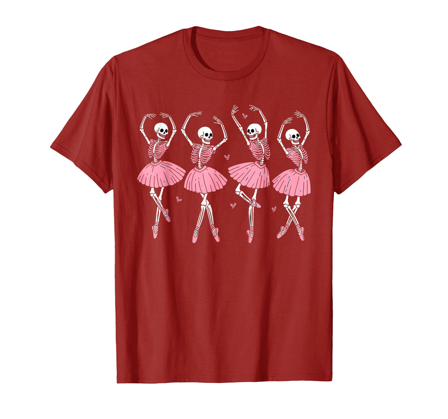 Skeleton Ballerinas Ballet Dance Cute Girl Halloween Costume T-Shirt