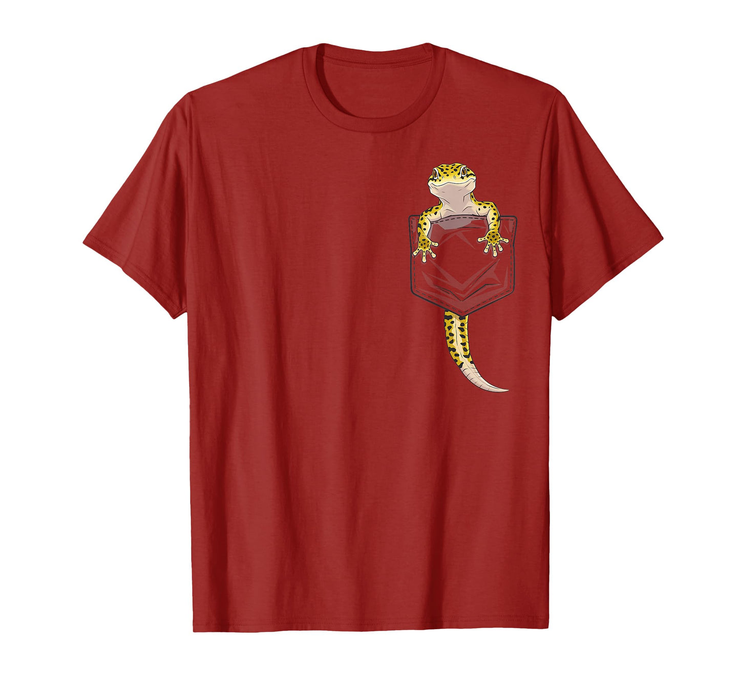 Cute Lizard Reptile Leopard Gecko Pocket Gifts Men Women Kid T-Shirt