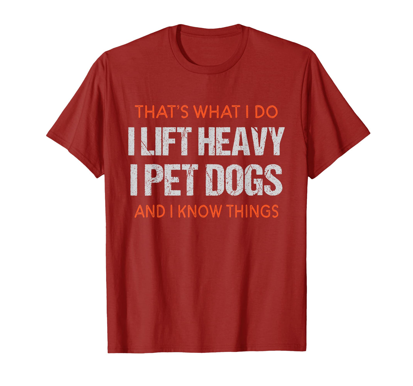Funny Gym Workout Weightlifting Humor | Lift Heavy Pet Dogs T-Shirt