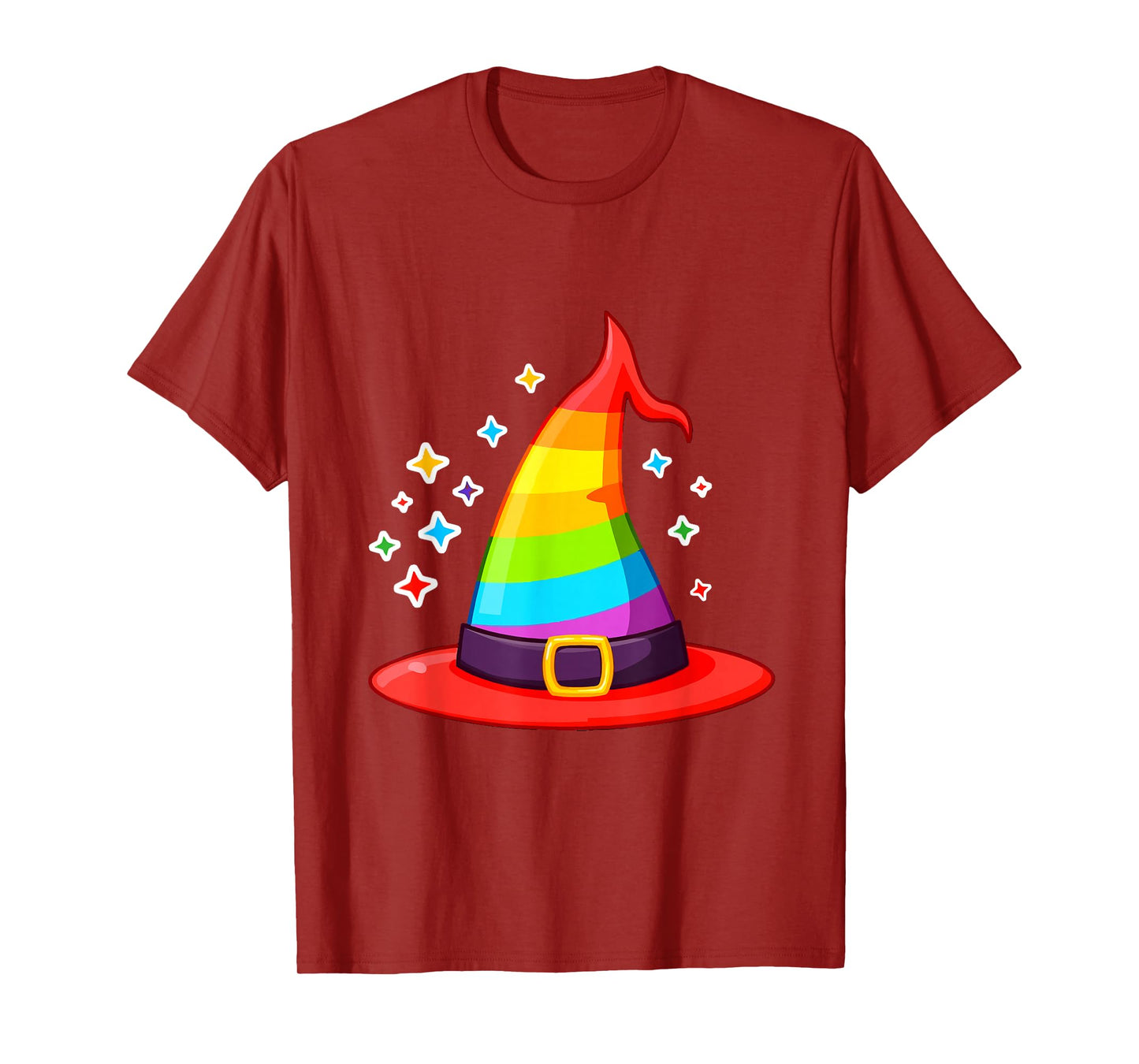 Rainbow Witch Hat LGBTQ Halloween T-Shirt