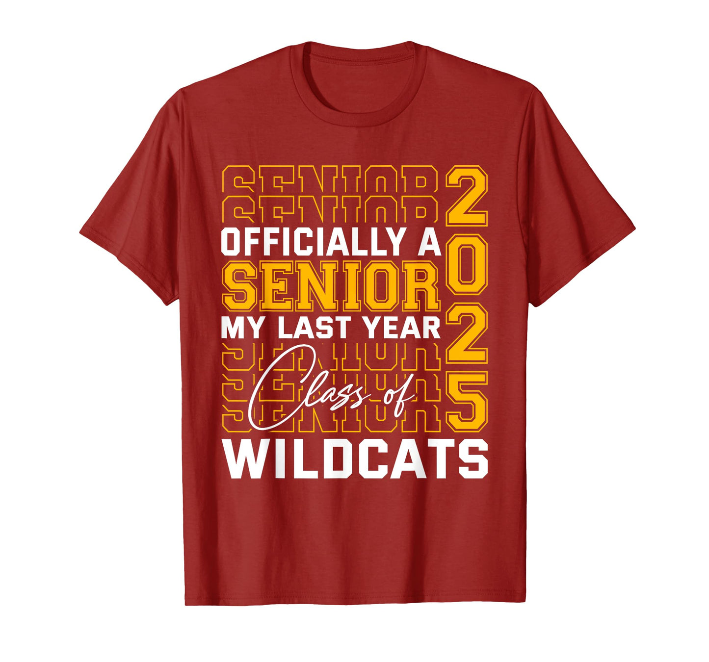 Dallastown Area Wildcats Officially a Senior Class of 2025 T-Shirt