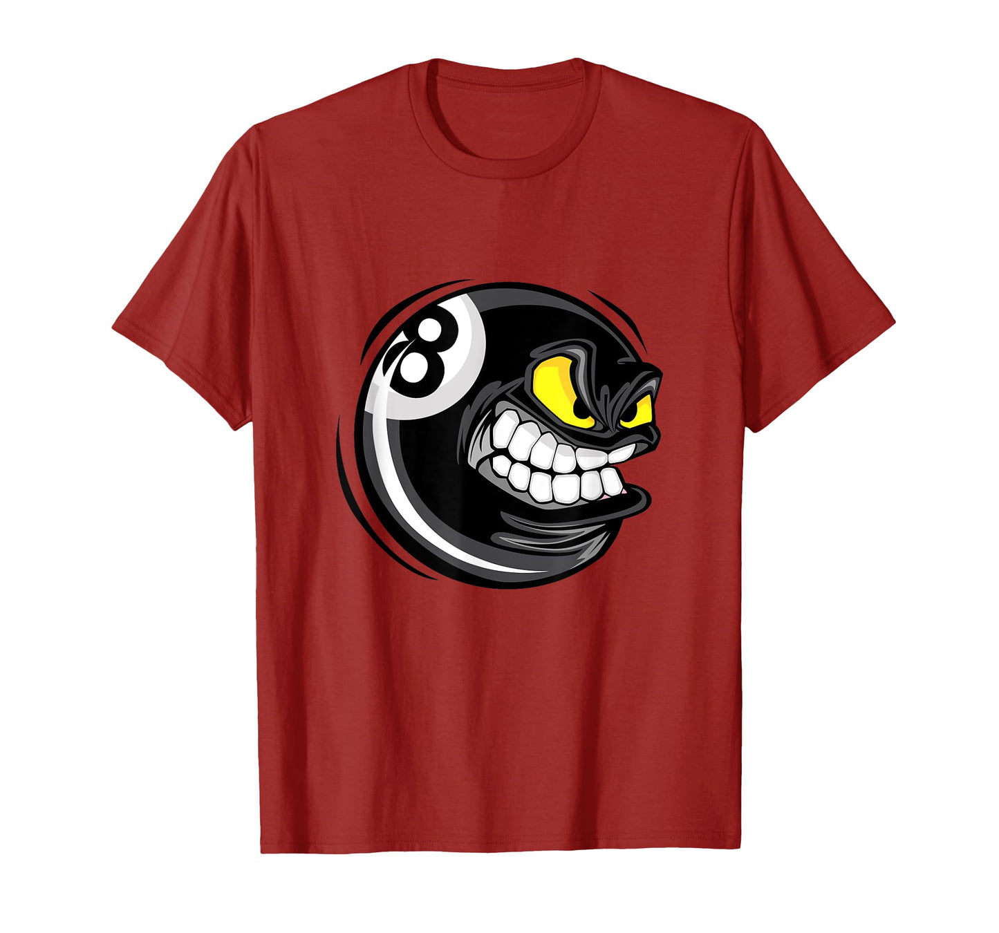 Enjoy Cool Pool Billiards Angry 8 Ball Graphic Designs T-Shirt