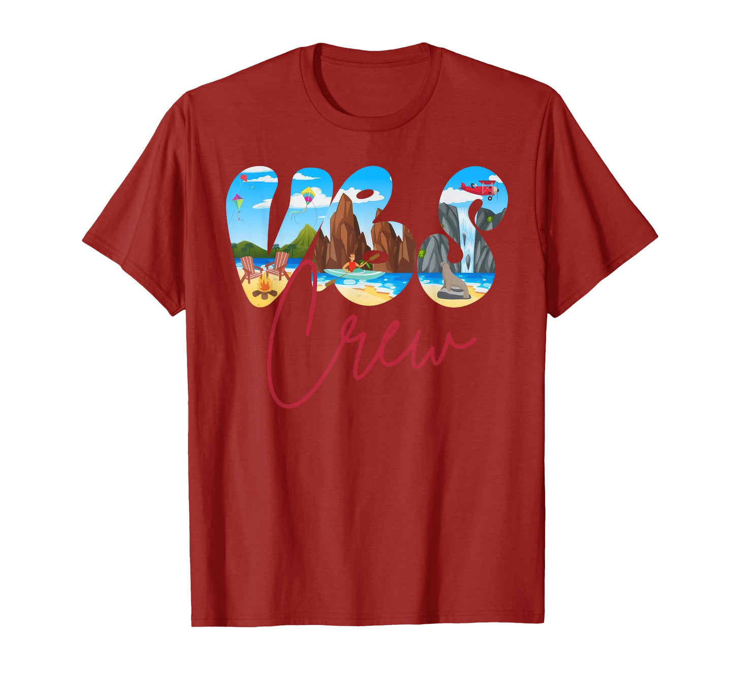 Scuba VBS Crew Breaker Rock Beach VBS 2024 Christian T-Shirt for Men Women Kids