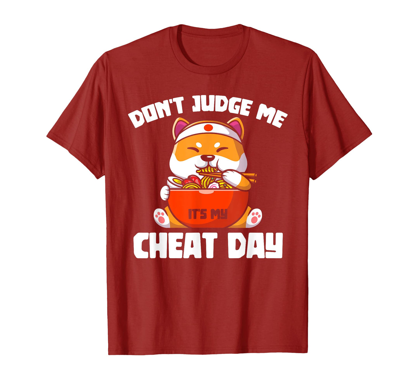 Funny Animal Lover Gift Cute Cat Gym Workout Cheat Day T-Shirt