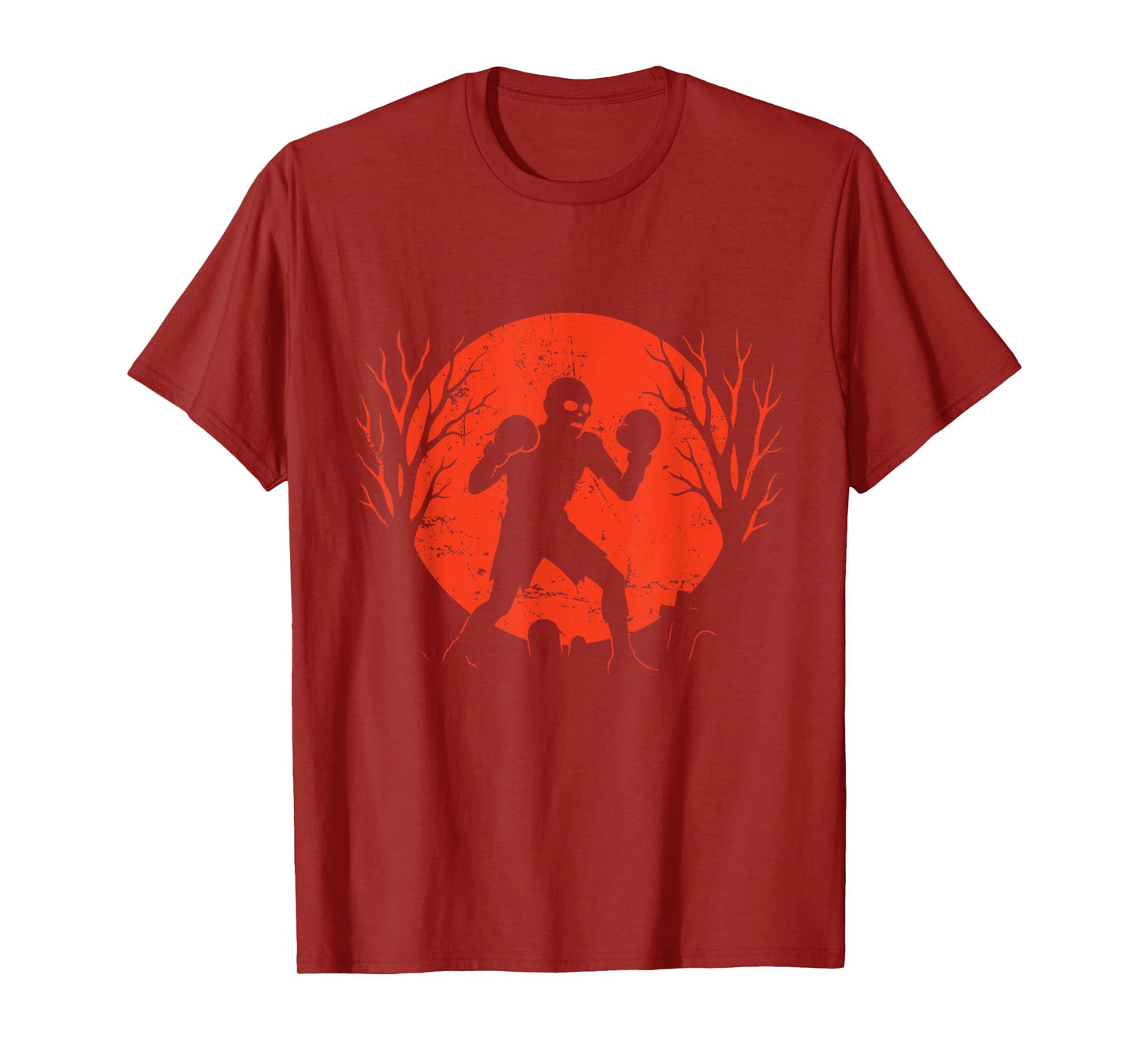 Zombie Boxing Under Moon T-Shirt