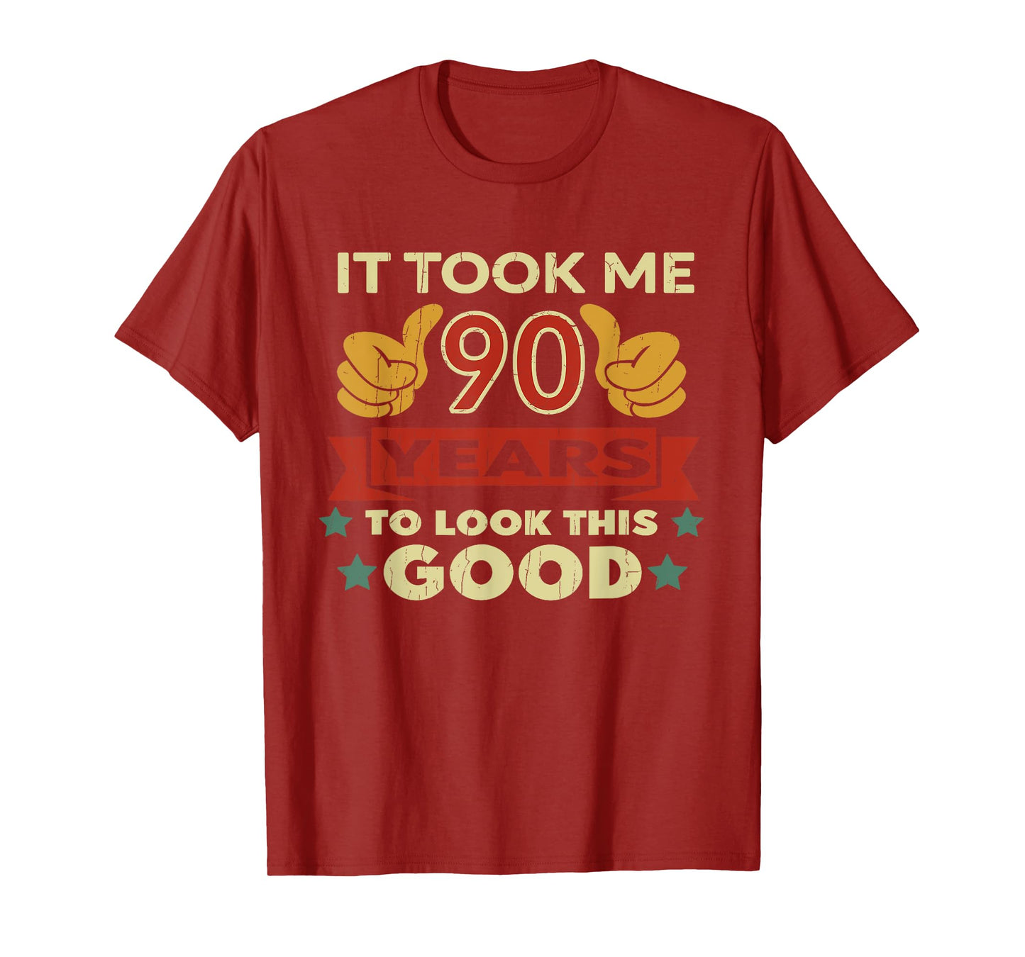 It Took Me 90 Years Vintage 90th Birthday T-Shirt