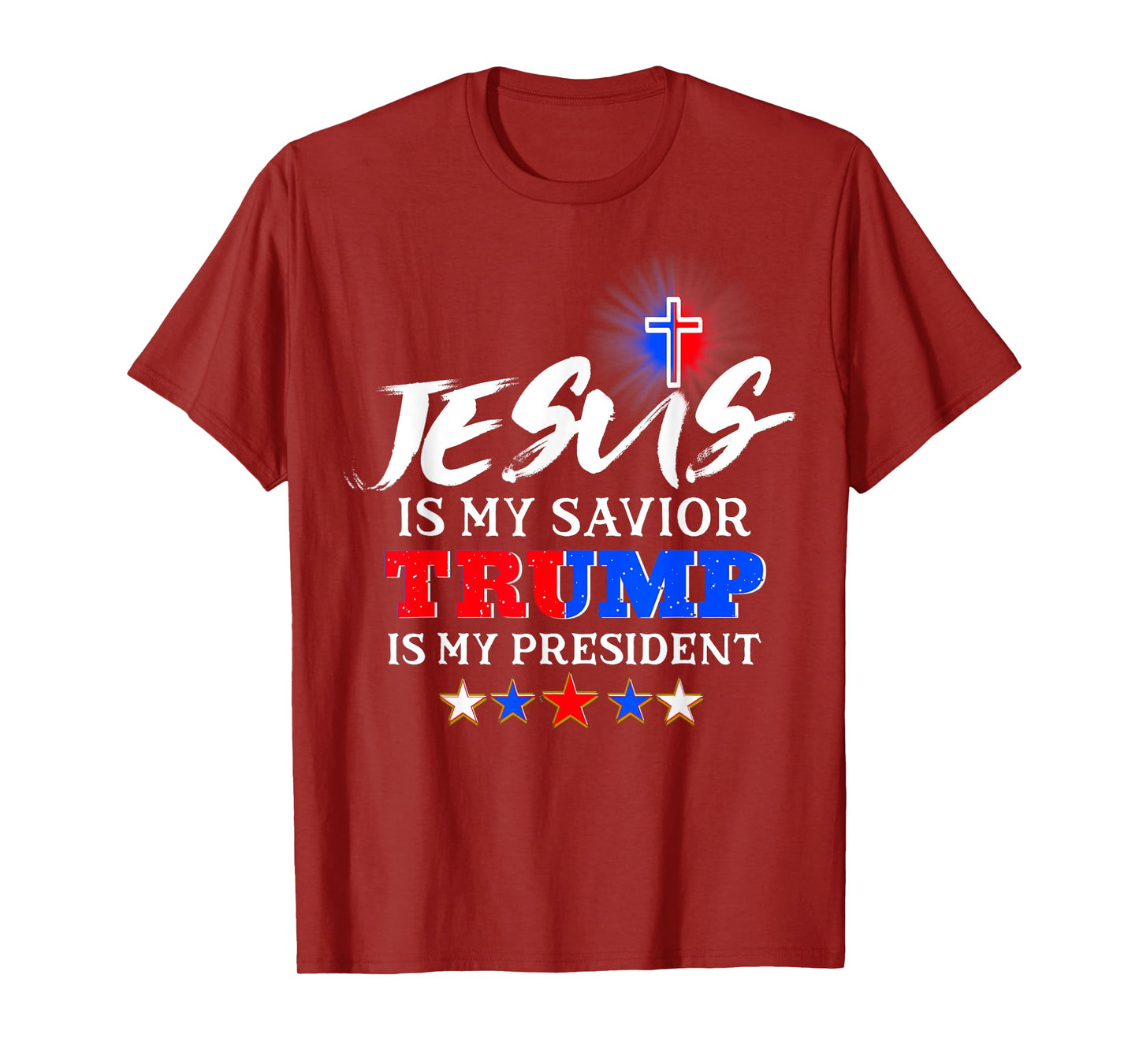 Jesus is My Savior Trump is My President Christian T-Shirt