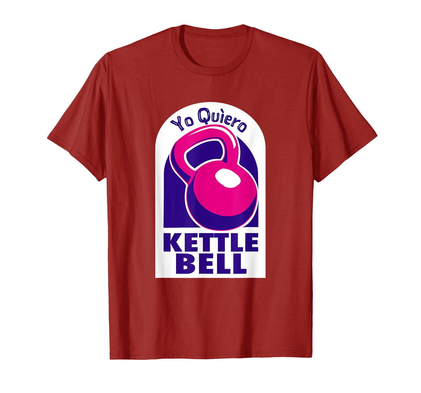 Kettlebell Workout Shirts and Tacos Kettlebell Yo Quiero Funny T-Shirt Black Small Classic Fit Short Sleeve Crew Neck T-Shirt