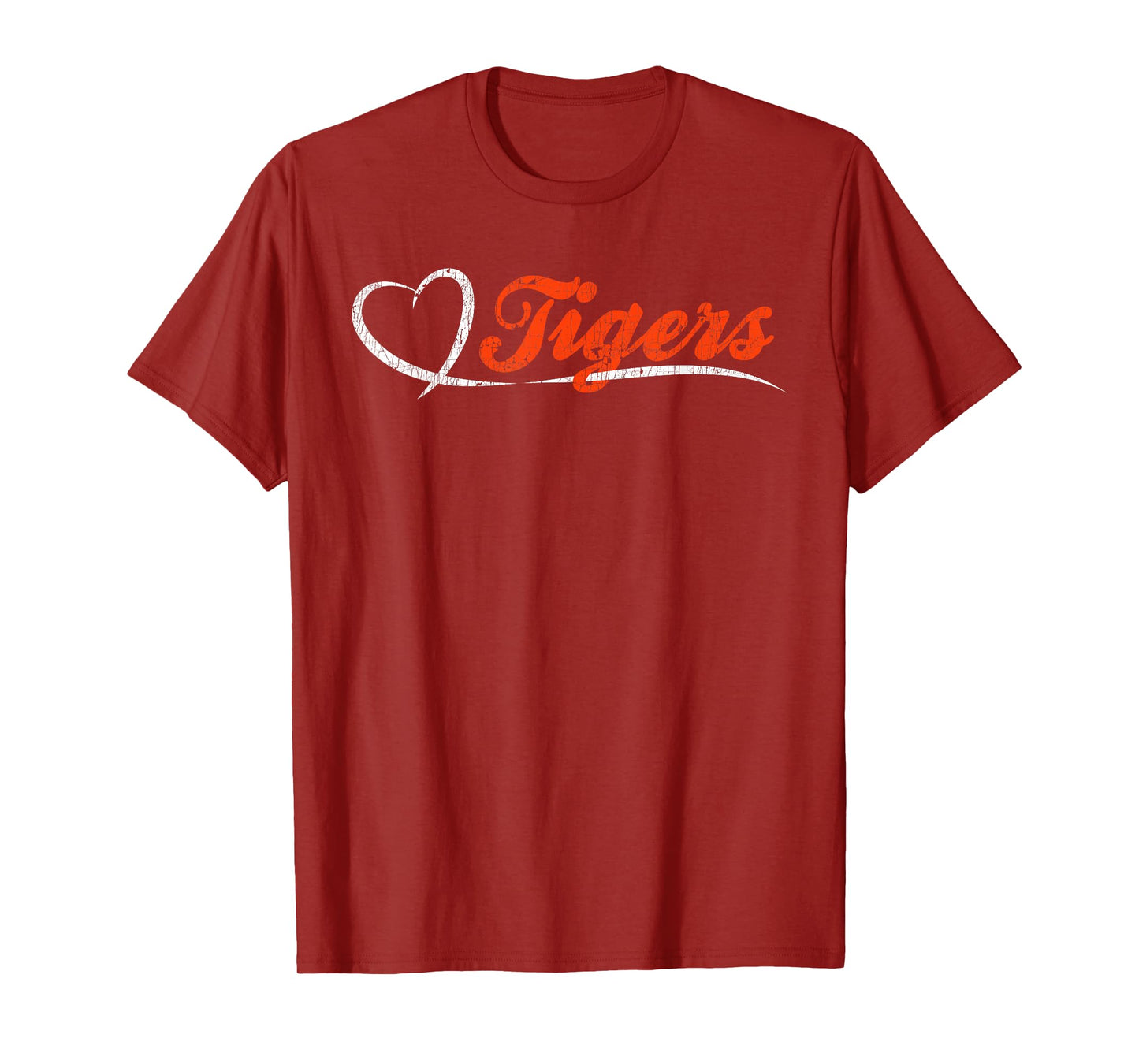 Tigers Graphic Retro Vintage Style Classic School Sports T-Shirt