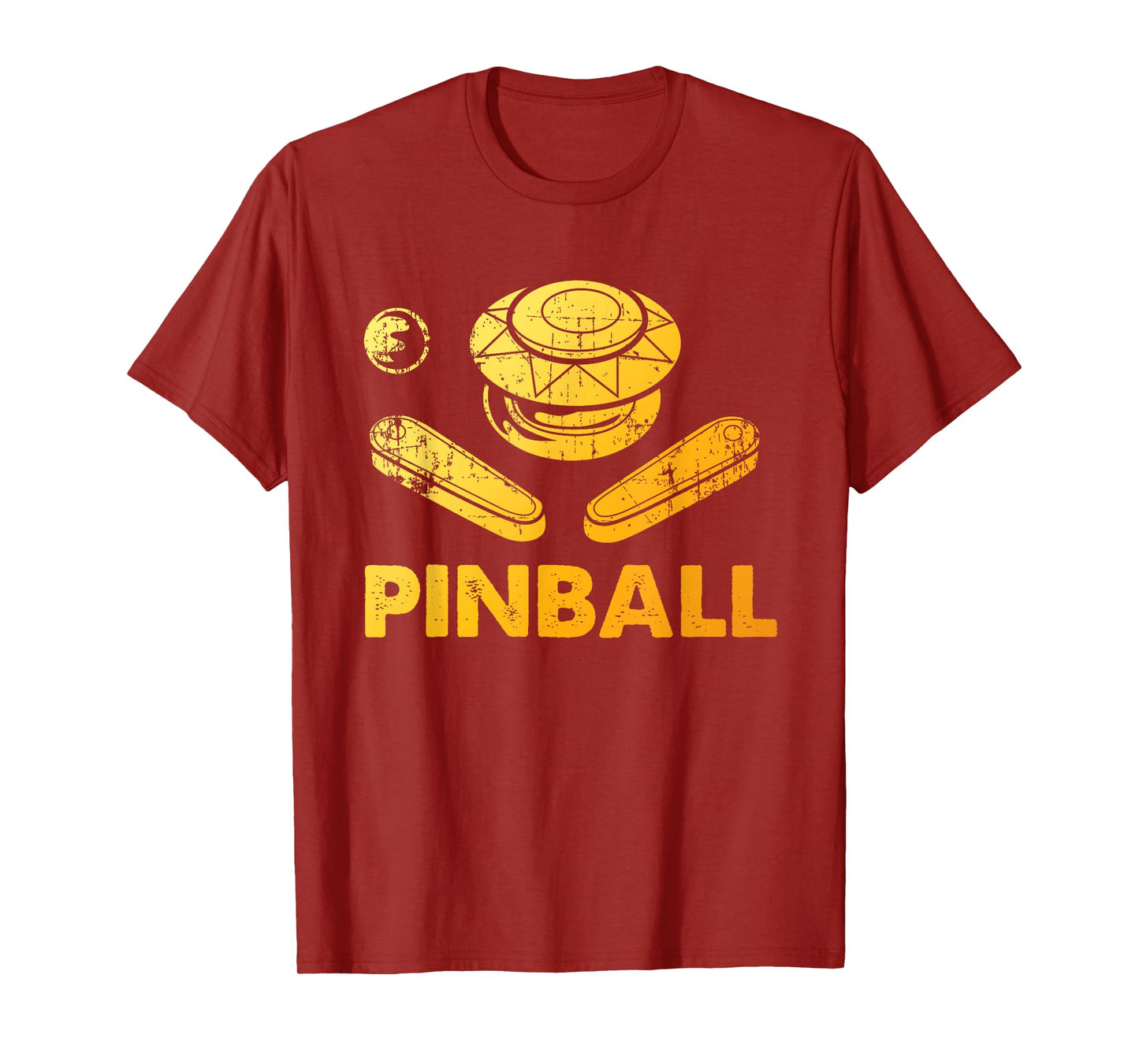 Cool Arcade Gaming Pinball Player Gift Men Women Vintage Pinball Funny Pinballer Machine Flipping Ball Lovers T-Shirt