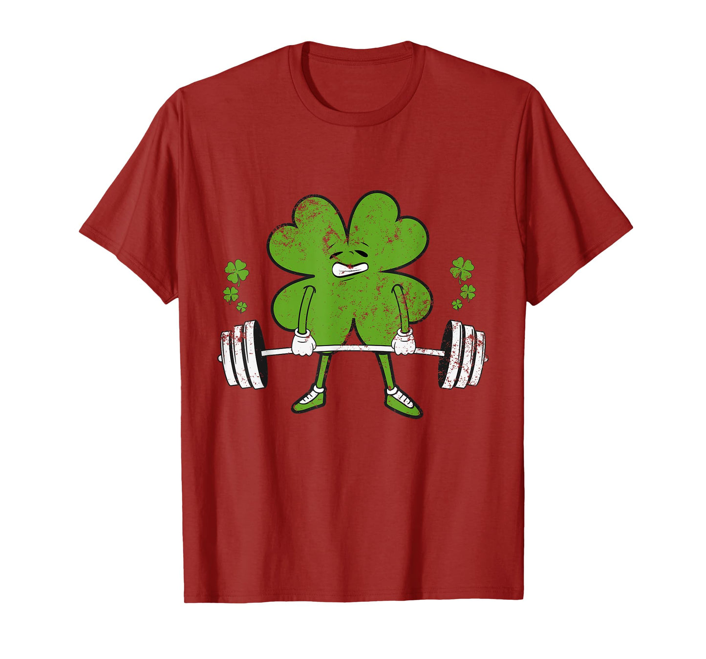 Lifting Shamrock St Patricks Day Fitness Gym Workout women T-Shirt