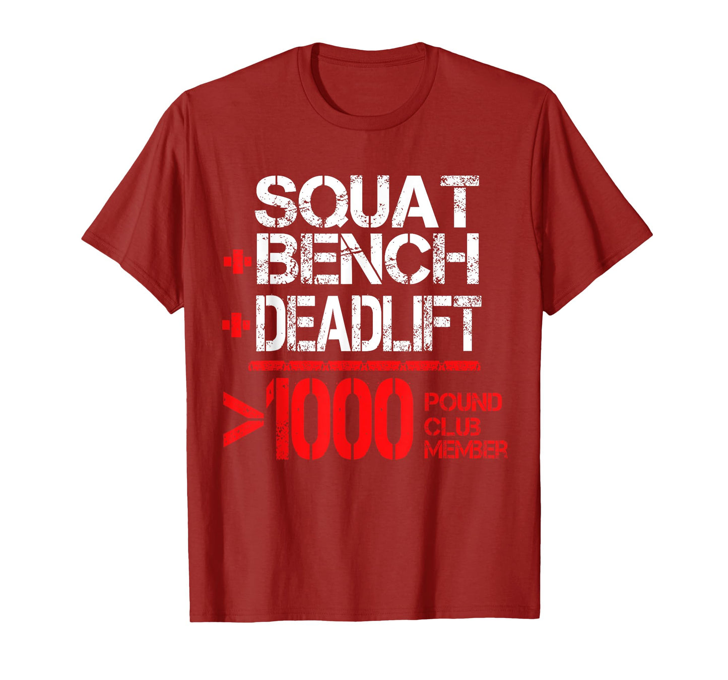 1000 Pound Club Member Powerlifting T-Shirt T-Shirt