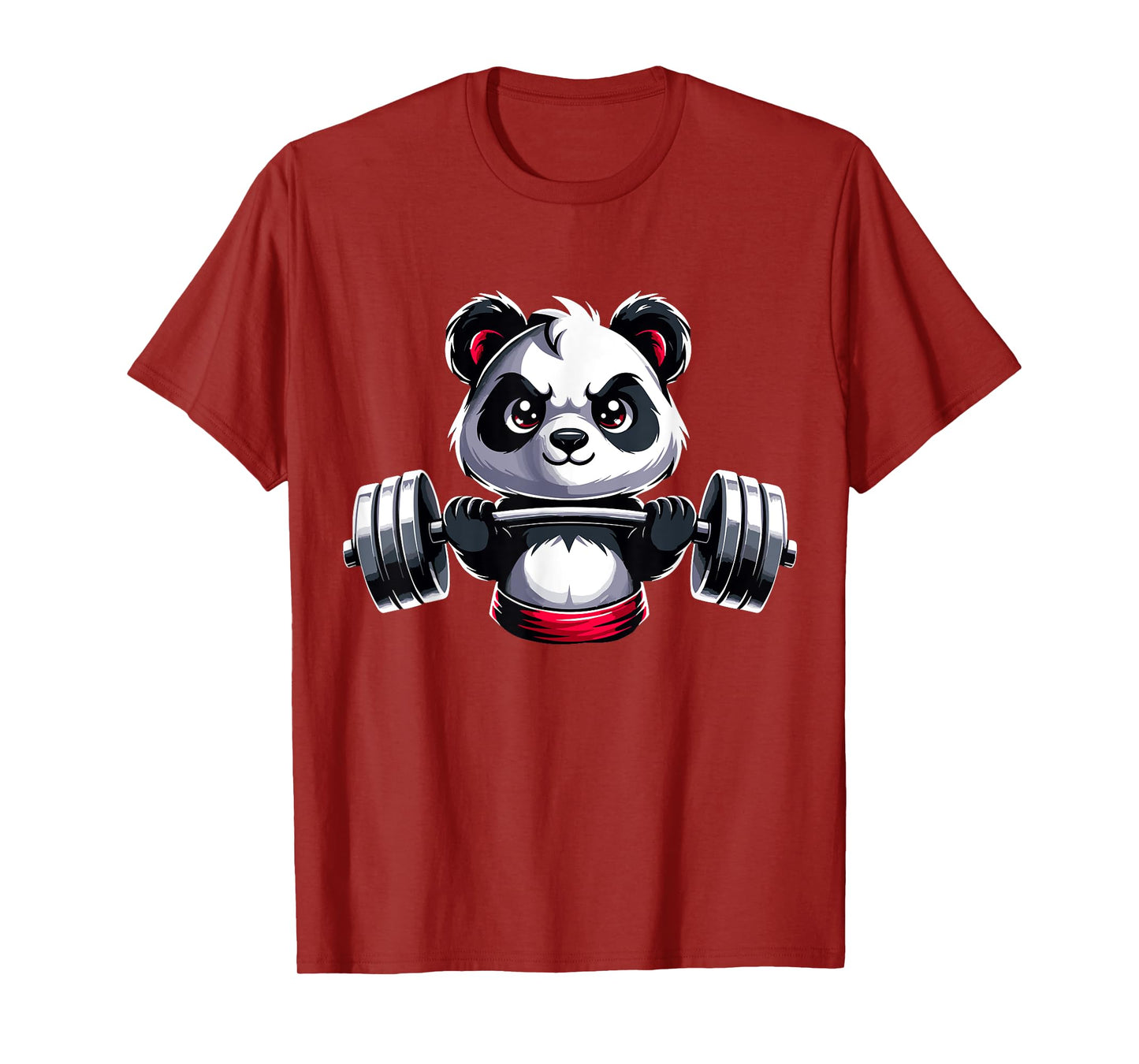 Panda Workout Fitness Gym Bodybuilder Weightlifting T-Shirt