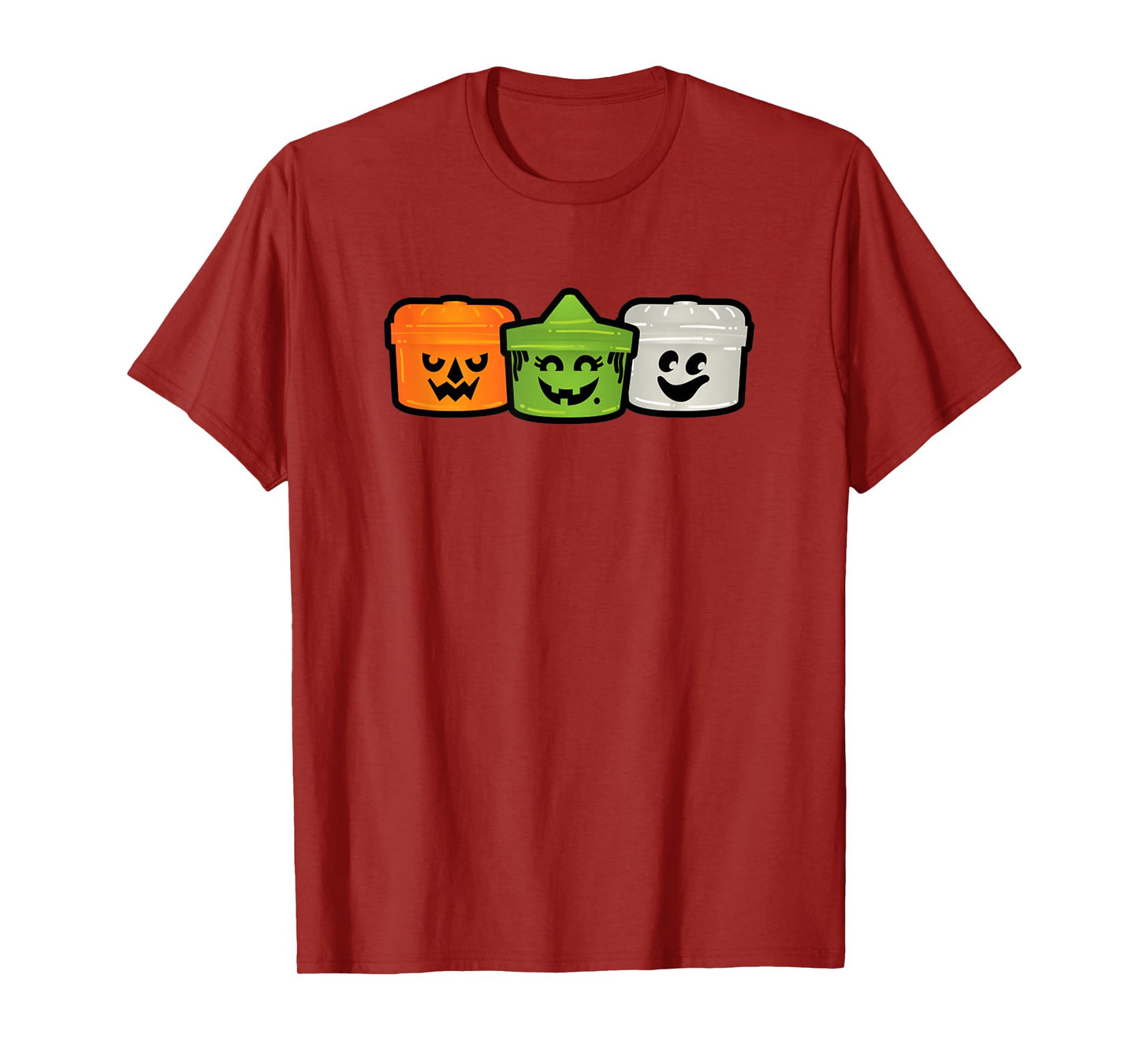 Funny Boo Buckets Halloween Pumpkin Witch and Ghost T-Shirt