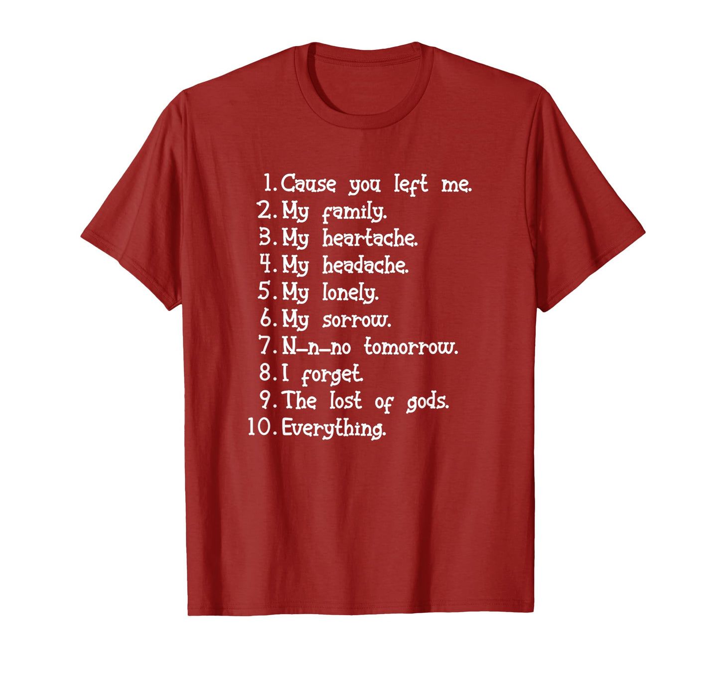 I Forget What Eight Was For Funny Saying Music T-Shirt