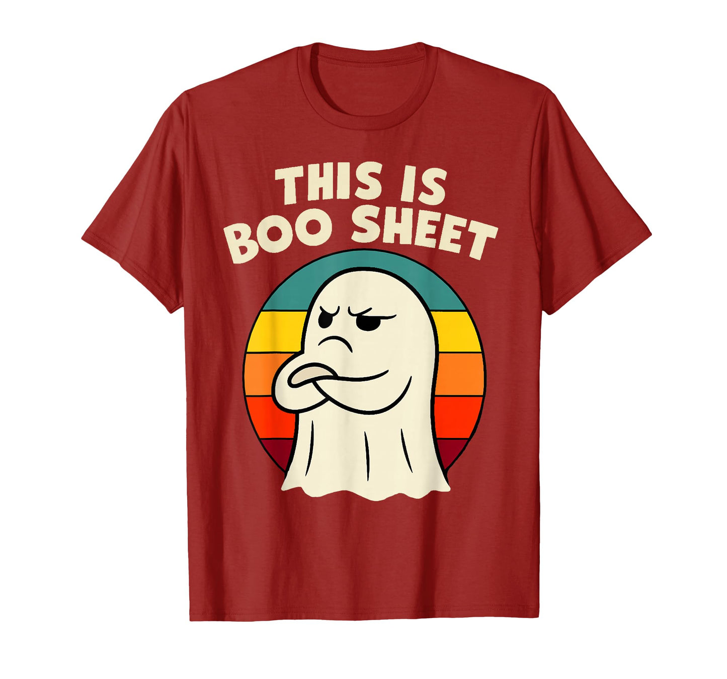This is Boo Sheet Ghost Retro Halloween Costume Funny Humor T-Shirt