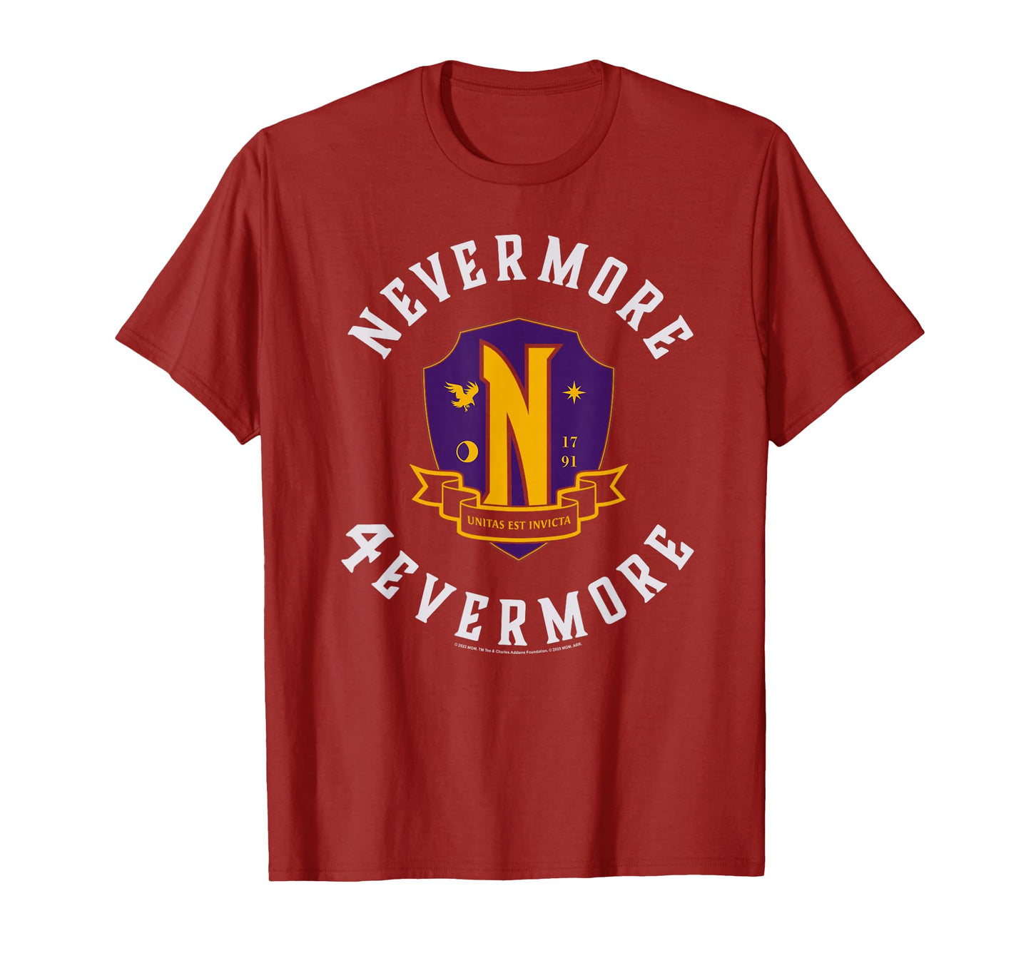 Wednesday Season 2 Nevermore 4 Evermore School Emblem T-Shirt