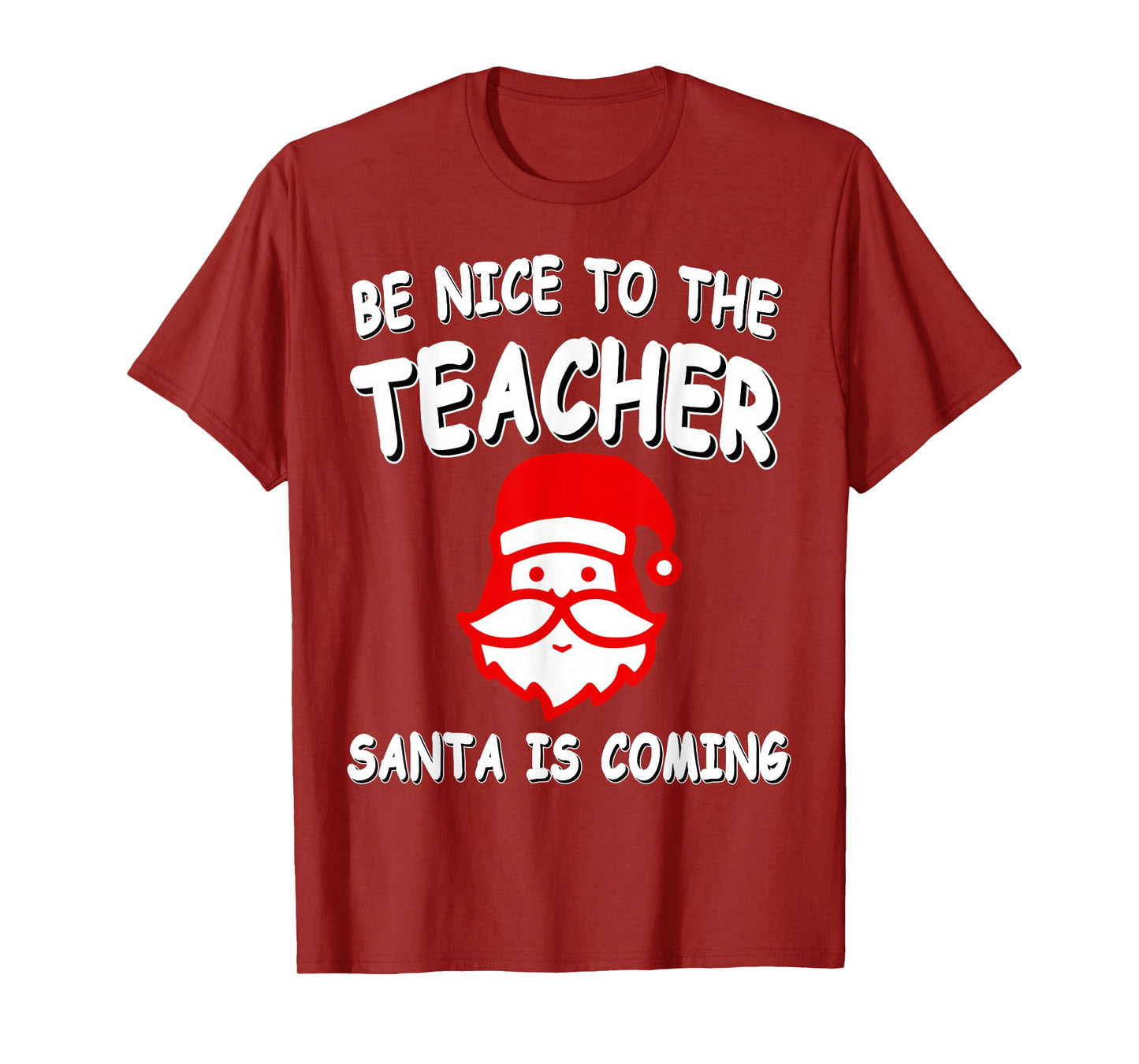 Respect Your Teacher Santa Claus Christmas Holiday Humor T-Shirt