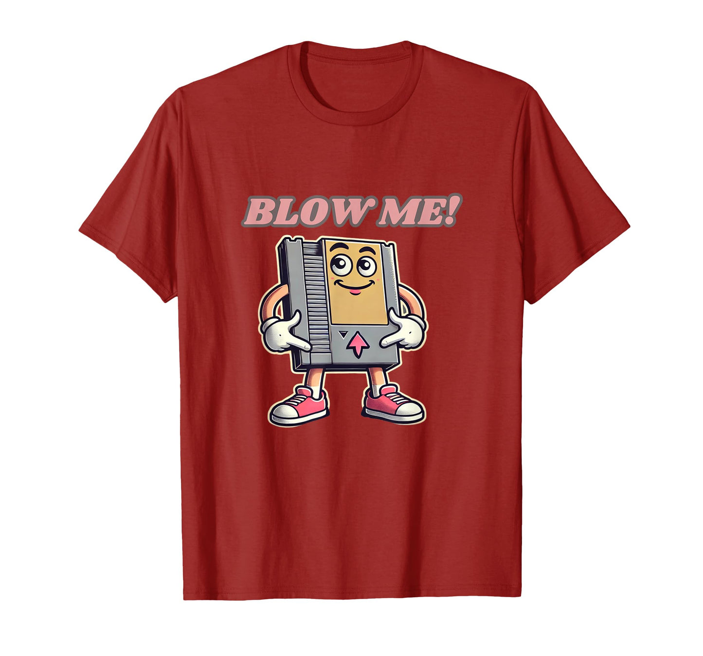 Blow Me Funny Retro Gamer T-Shirt
