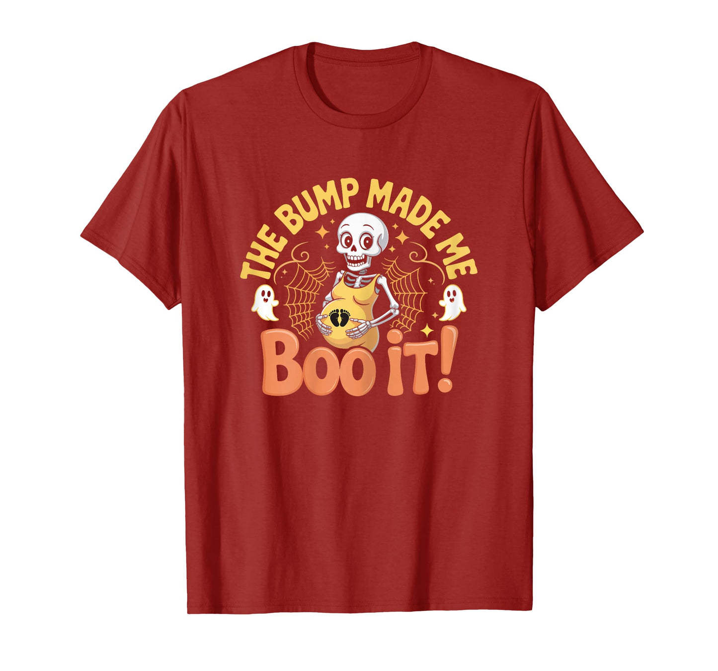 Womens Funny Pregnancy Announcement Pregnant Halloween Costume T-Shirt