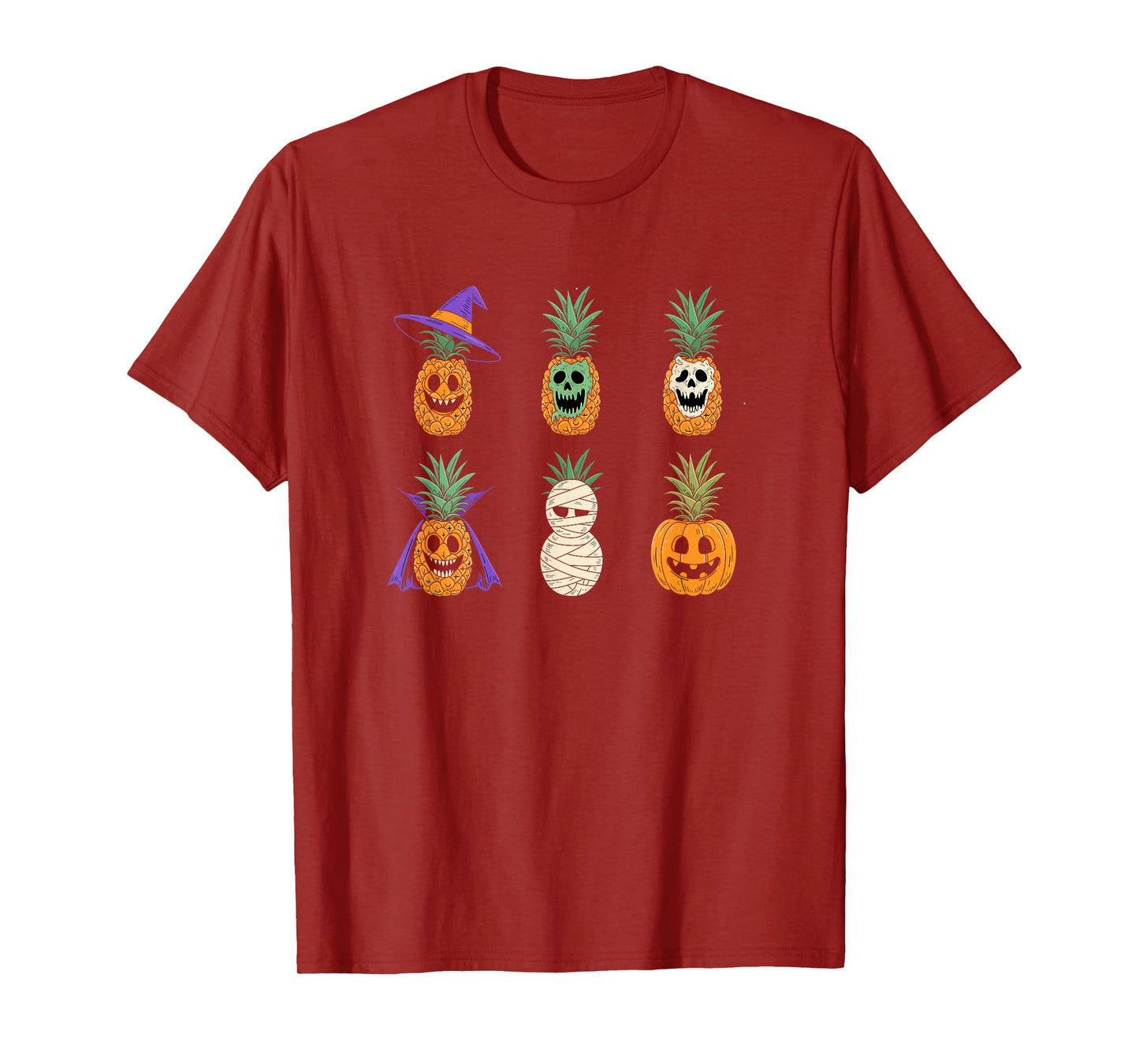 Tropical Halloween Pineapple Jack-o'-Lantern Variety Pack T-Shirt