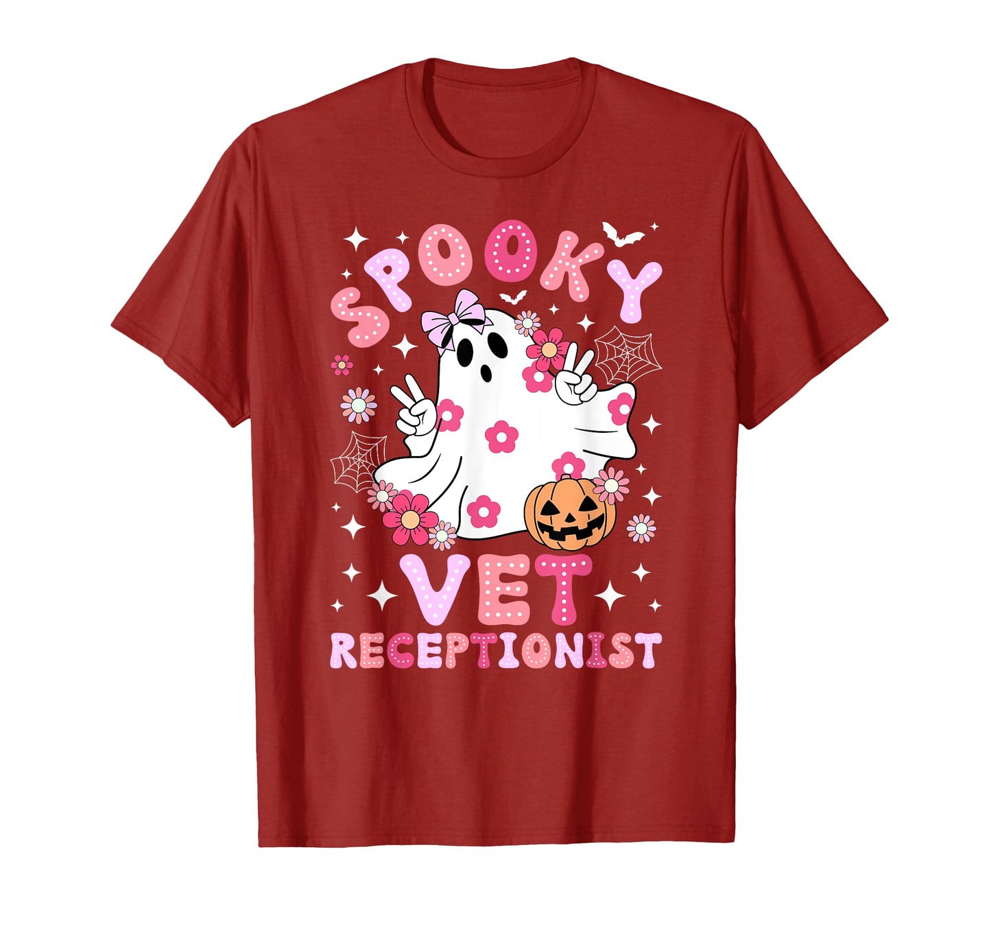 Spooky Vet Receptionist Halloween Veterinarian Receptionist T-Shirt