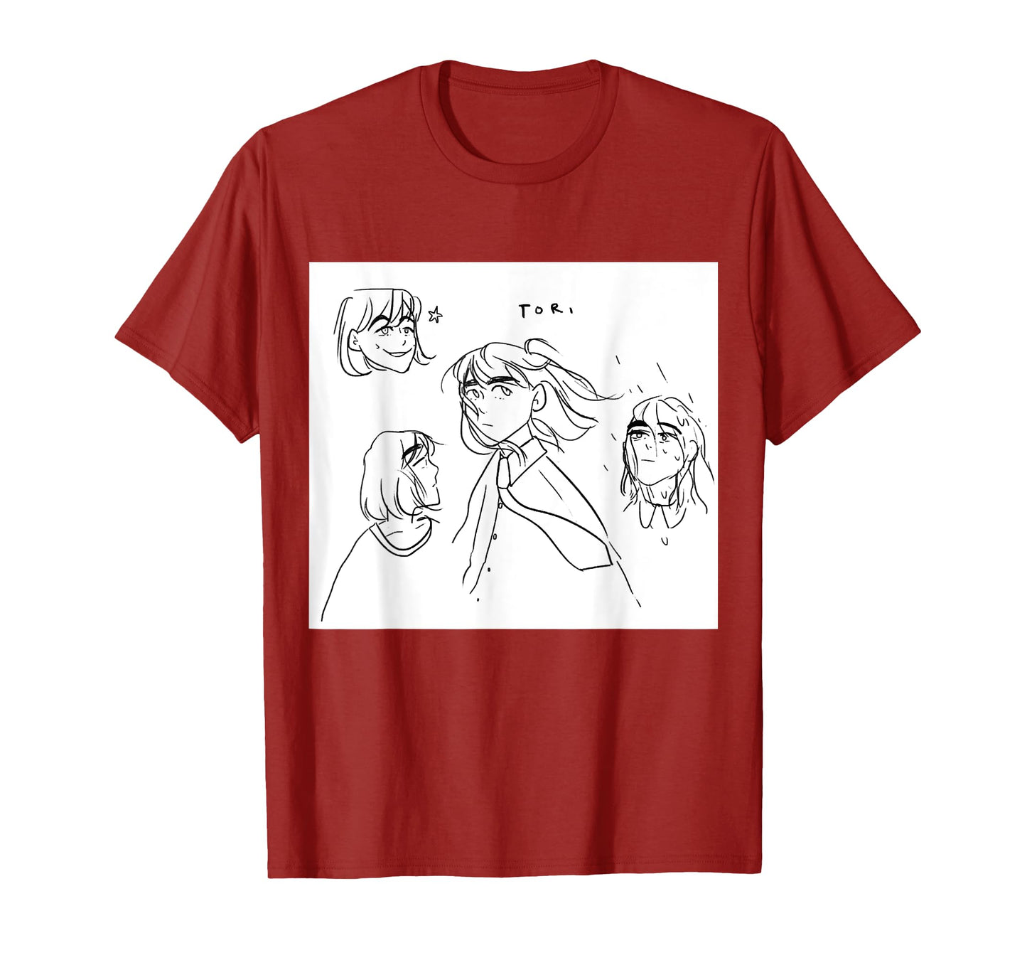 Tori Spring Sketches, Present For Tori's Fan, Drawing Lover T-Shirt