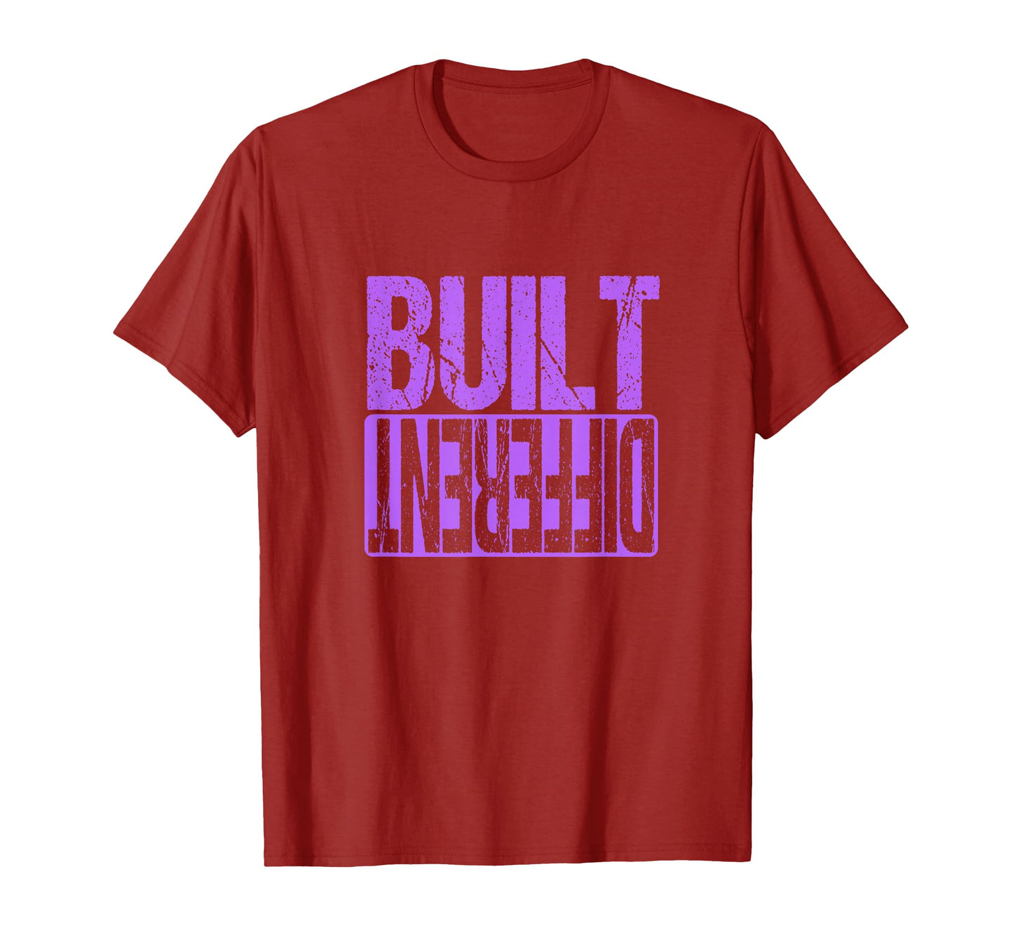 Purple Built Different Purple Color Graphic Purple T-Shirt