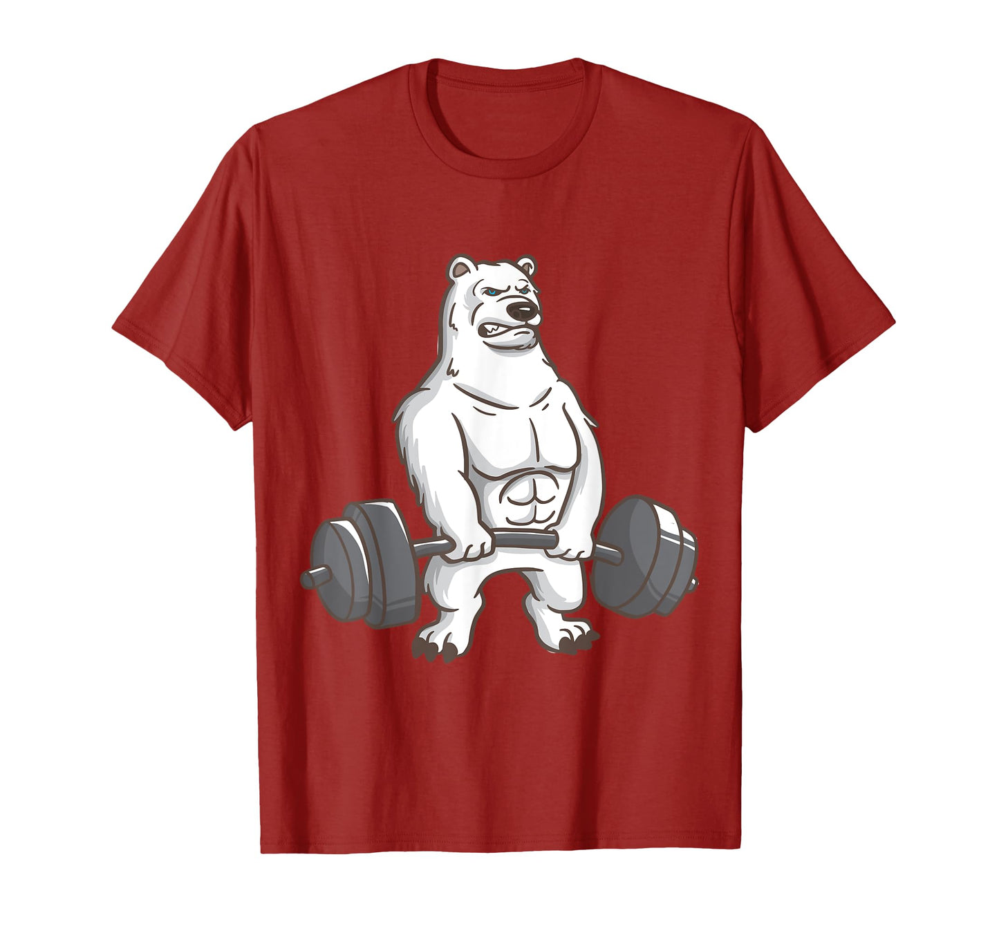 Polar Bear Powerlifting Weightlifting Gym And Animal Lovers T-Shirt