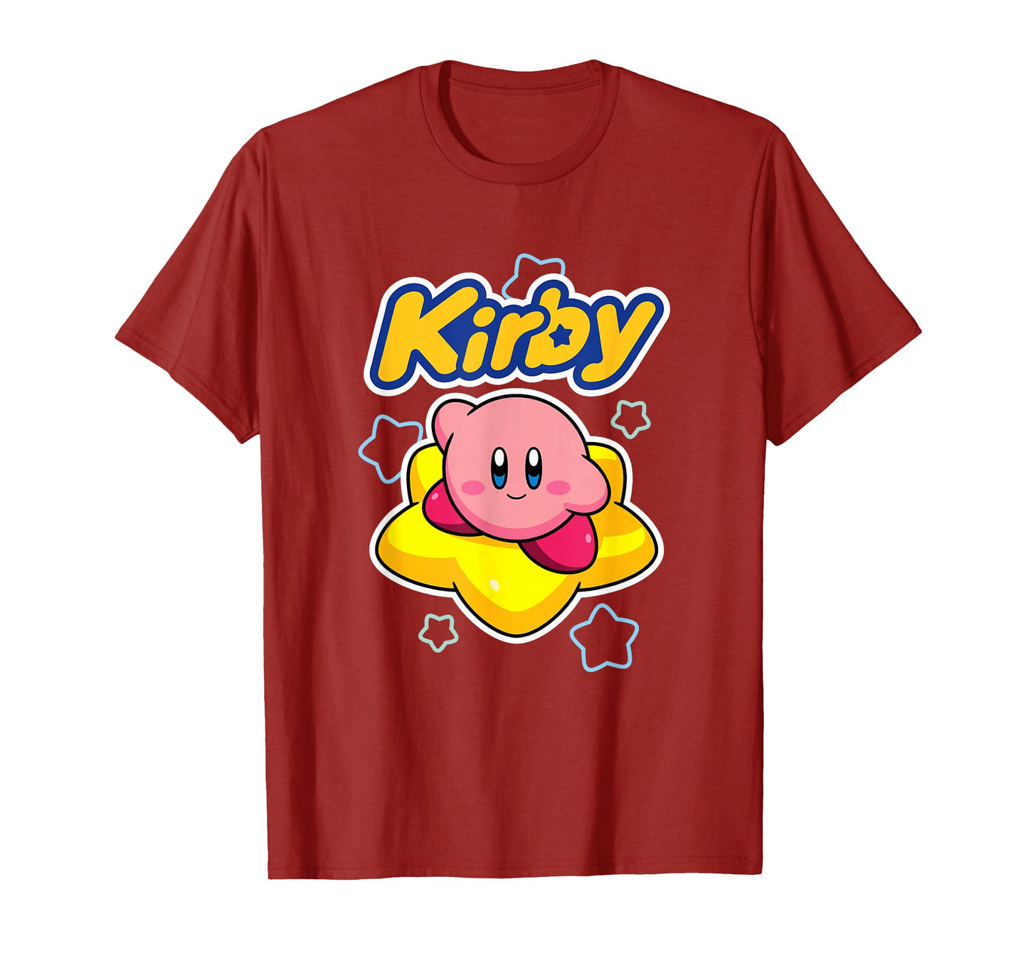 Kirby Nintendo Big Star Surfing Portrait T-Shirt