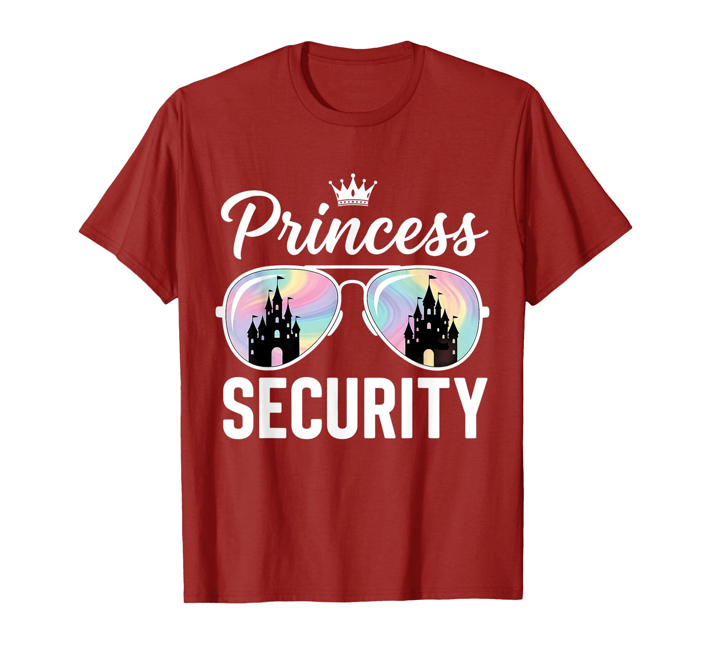Princess Security Protection Retro Castle Matching Family T-Shirt