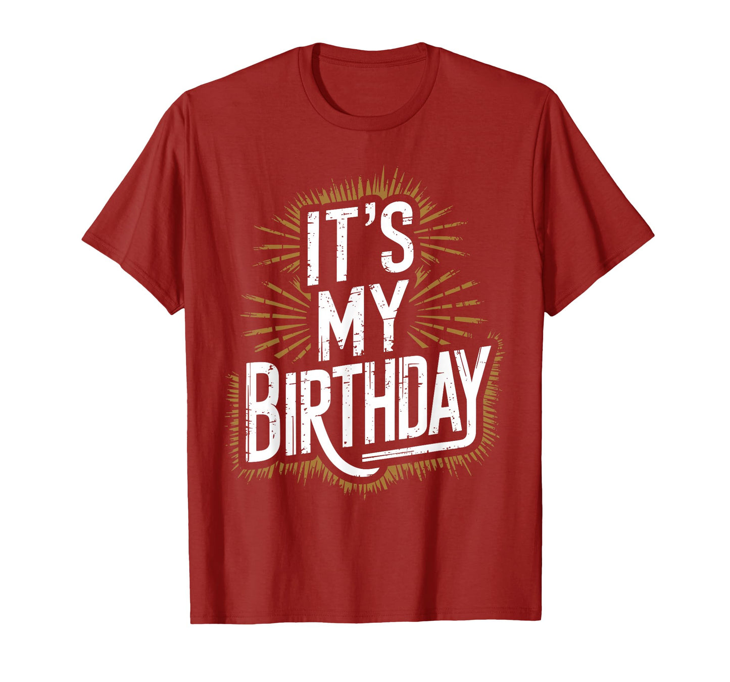 Vintage It's My Birthday Distressed Men Women Kids B-day T-Shirt
