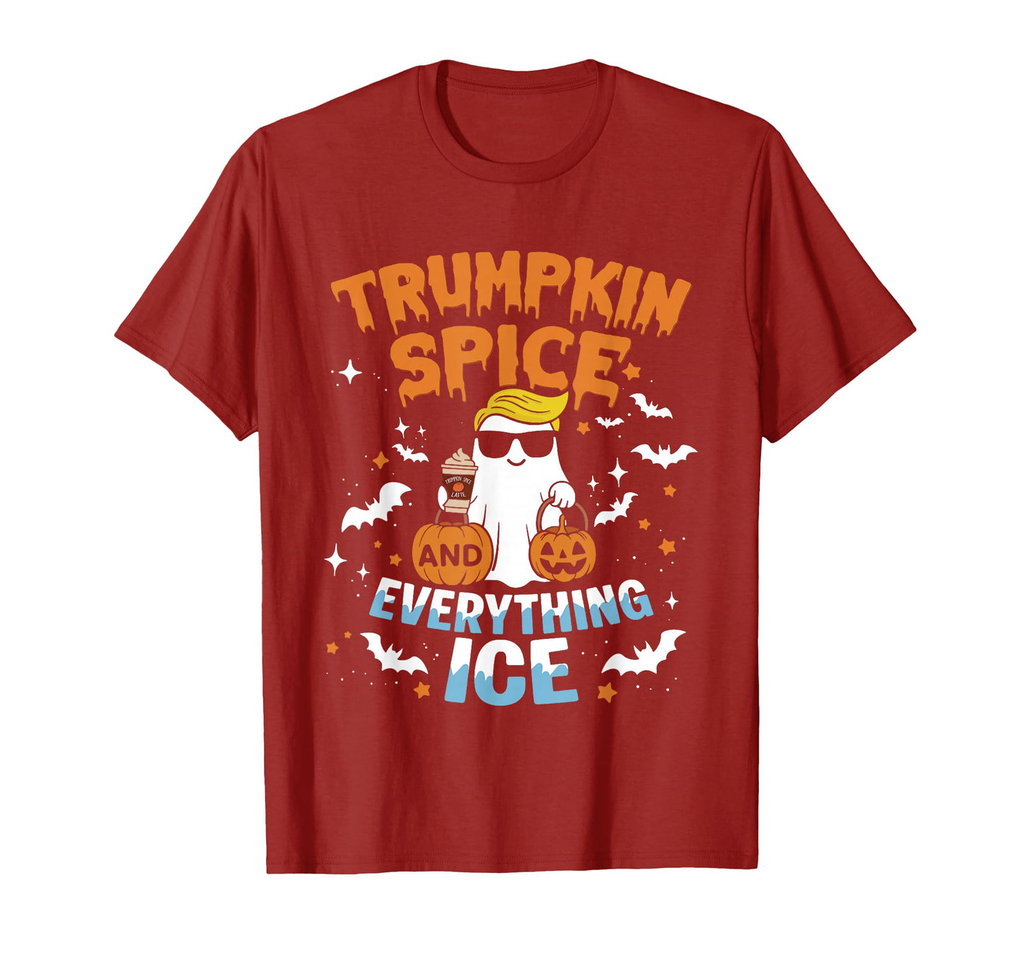 Trumpkin Spice and Everything Ice Fall Autumn Halloween T-Shirt