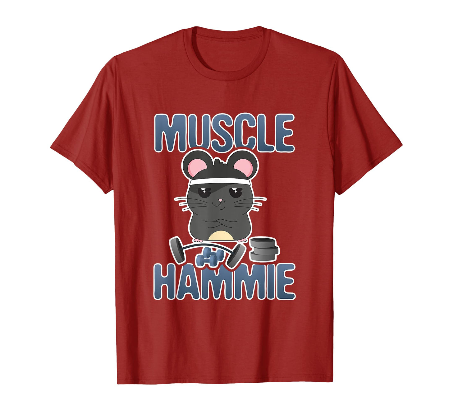 Muscle Hammie Funny Hamster Gym Work Out T-Shirt