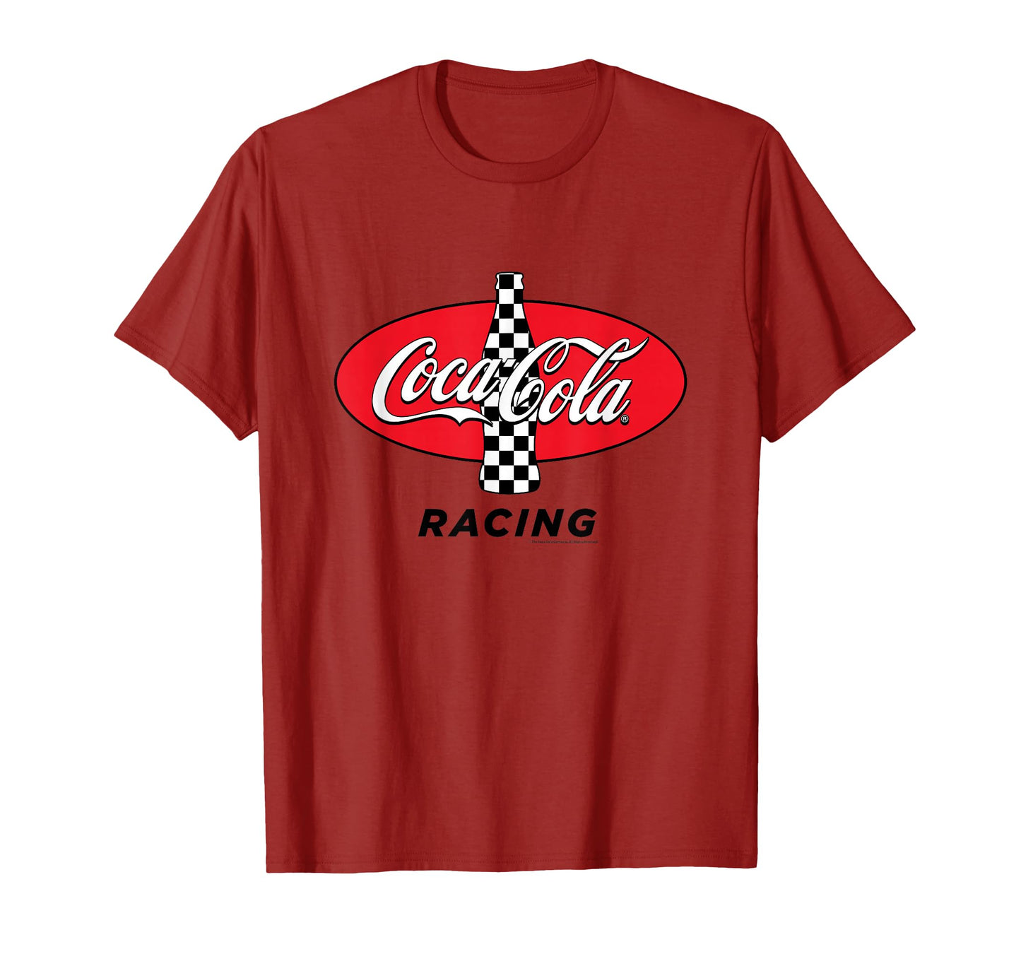 Coca-Cola Racing Red Checkered Vintage T-Shirt
