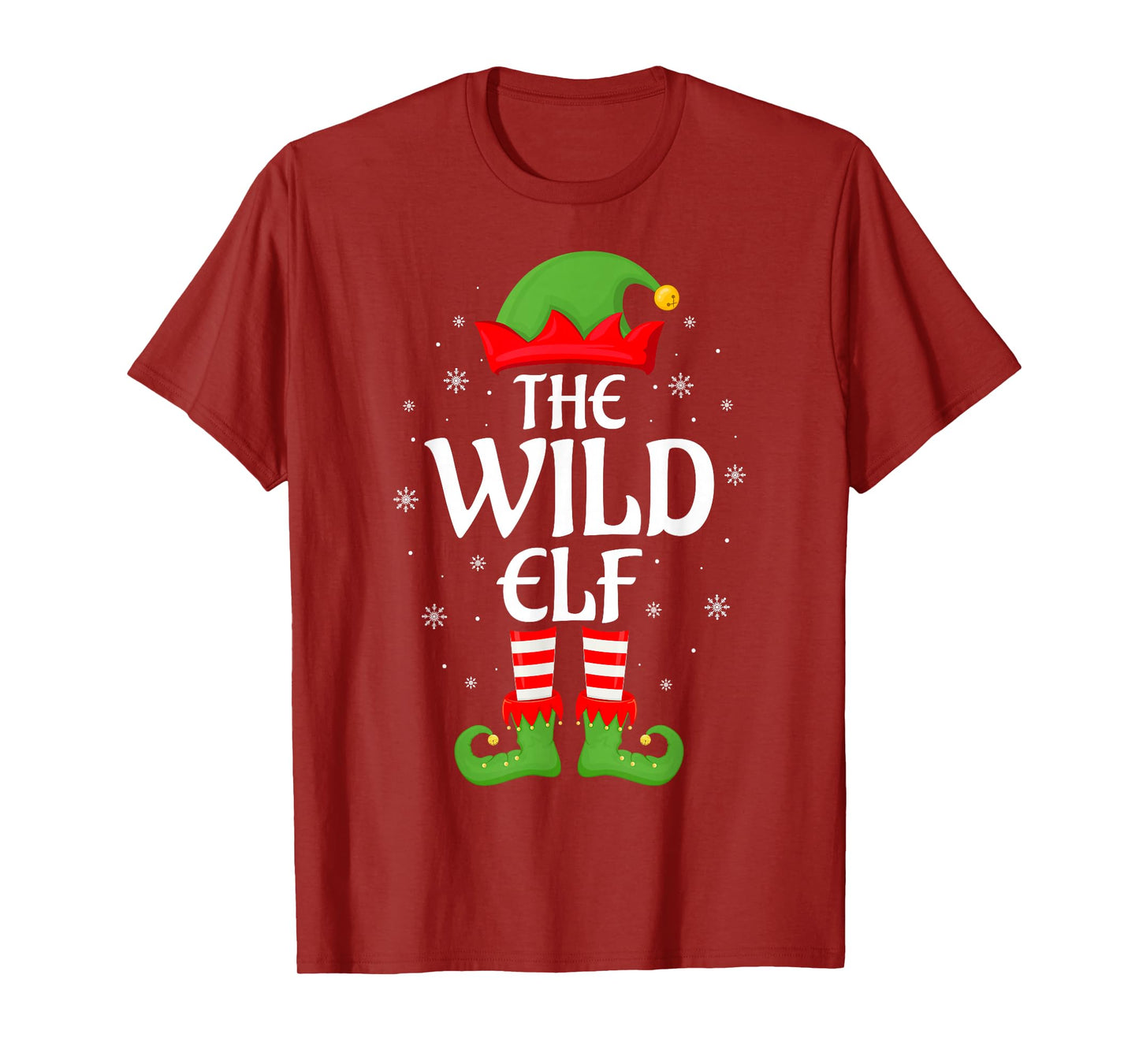 Wild Elf Xmas Family Matching Elf Squad Christmas T-Shirt