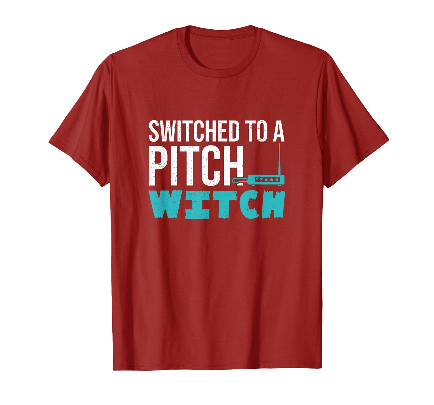 Switched to A Pitch Witch Funny Theremin Player Thereminists T-Shirt