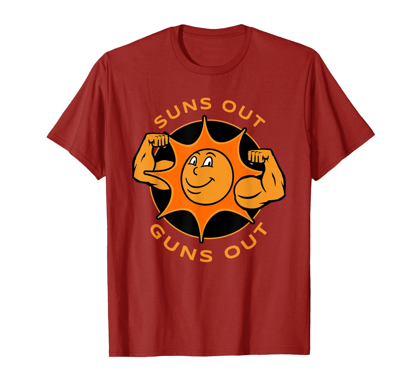 Funny Suns Out Guns Out Summer Gift for Bodybuilders T-Shirt