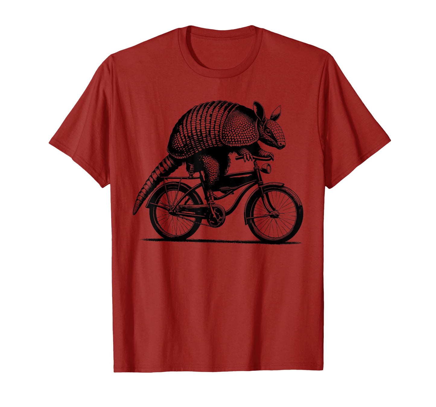 Armadillo Riding Bicycle Vintage Cycling Armadillo Biker T-Shirt