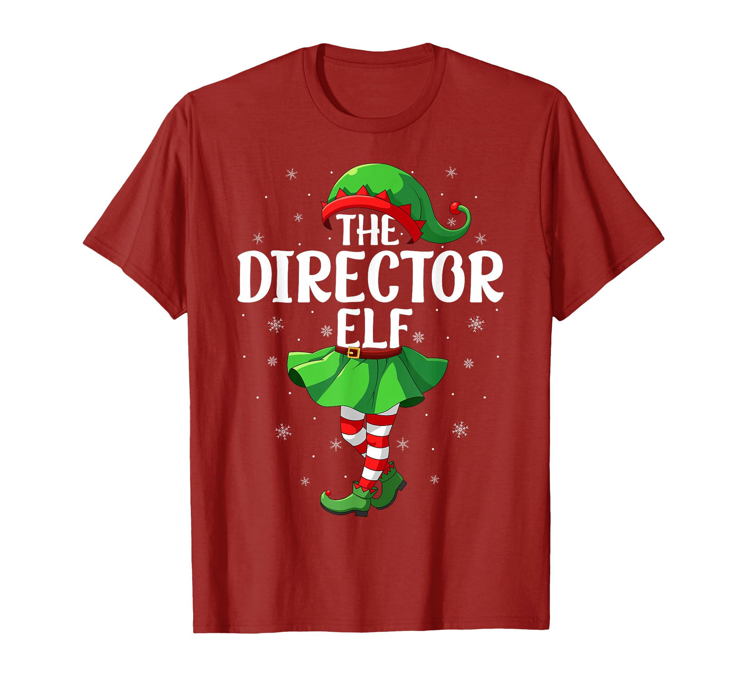 Director Elf Christmas Girls Women Elf Squad Xmas Family T-Shirt