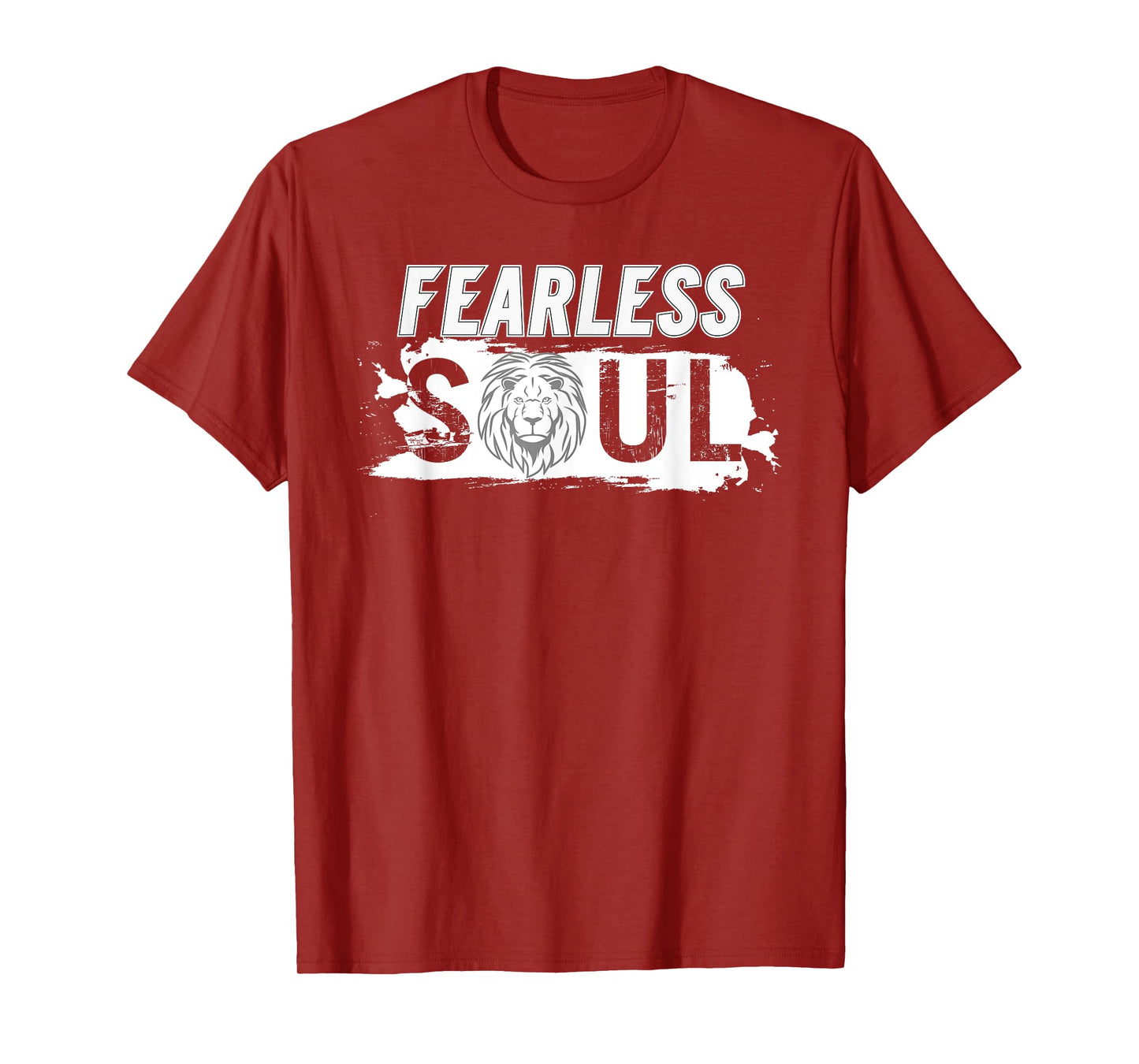 Fearless soul lion Funny Design motivation fun fearless lion T-Shirt